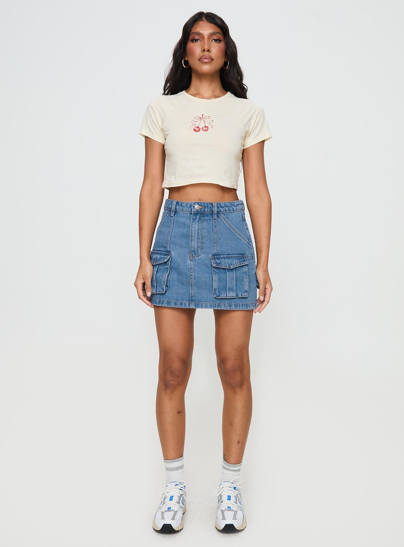 Chillders Denim Mini Skirt Mid Wash Petite From China Sale Online