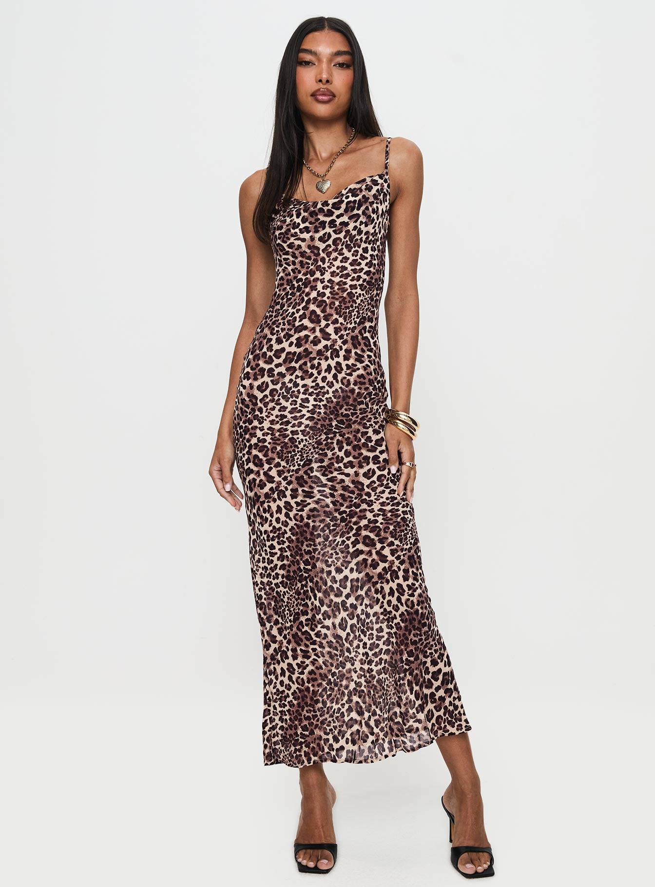 Paolina Maxi Dress Leopard Buy Cheap How Much