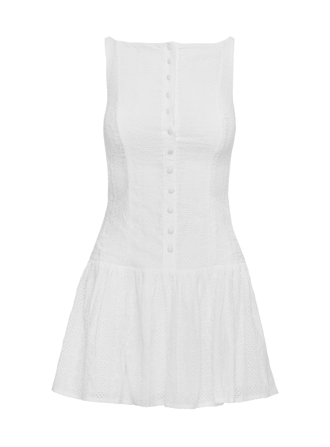 Sweeter Places Embroidered Mini Dress White Deals Cheap Online