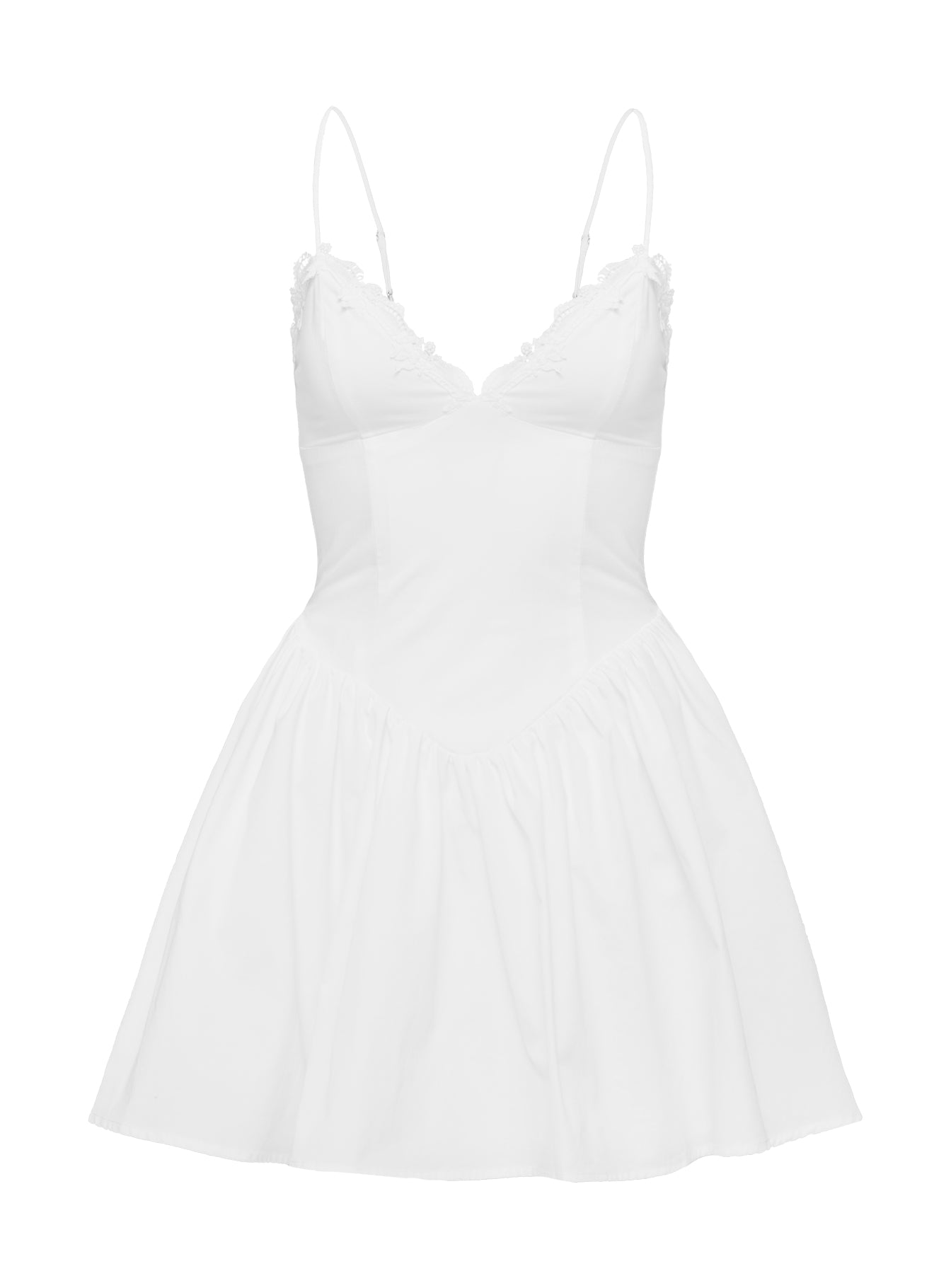 Emberleigh Flare Mini Dress White Cheap The Cheapest