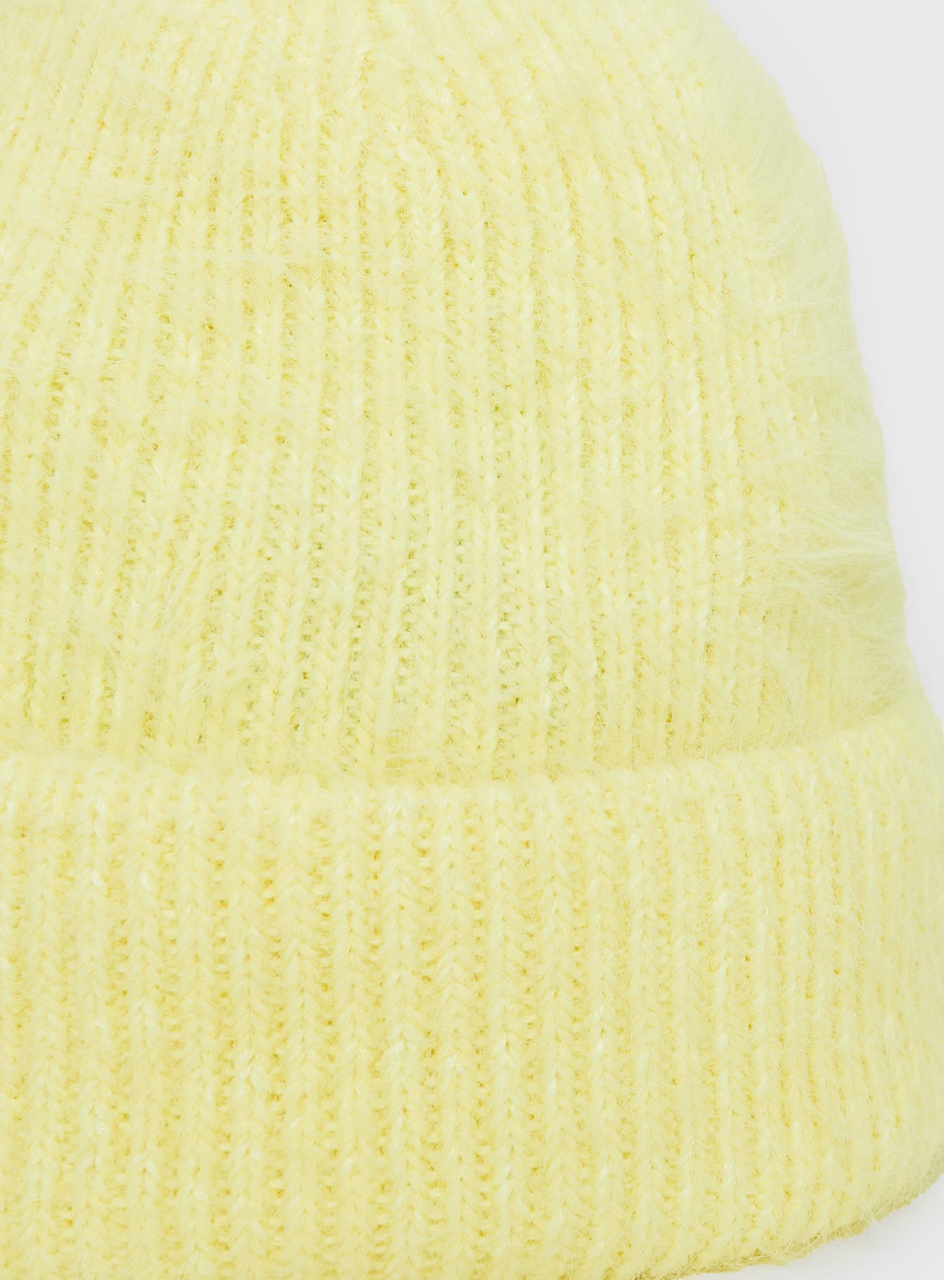 Kalyn Fluffy Beanie Lemon Deals