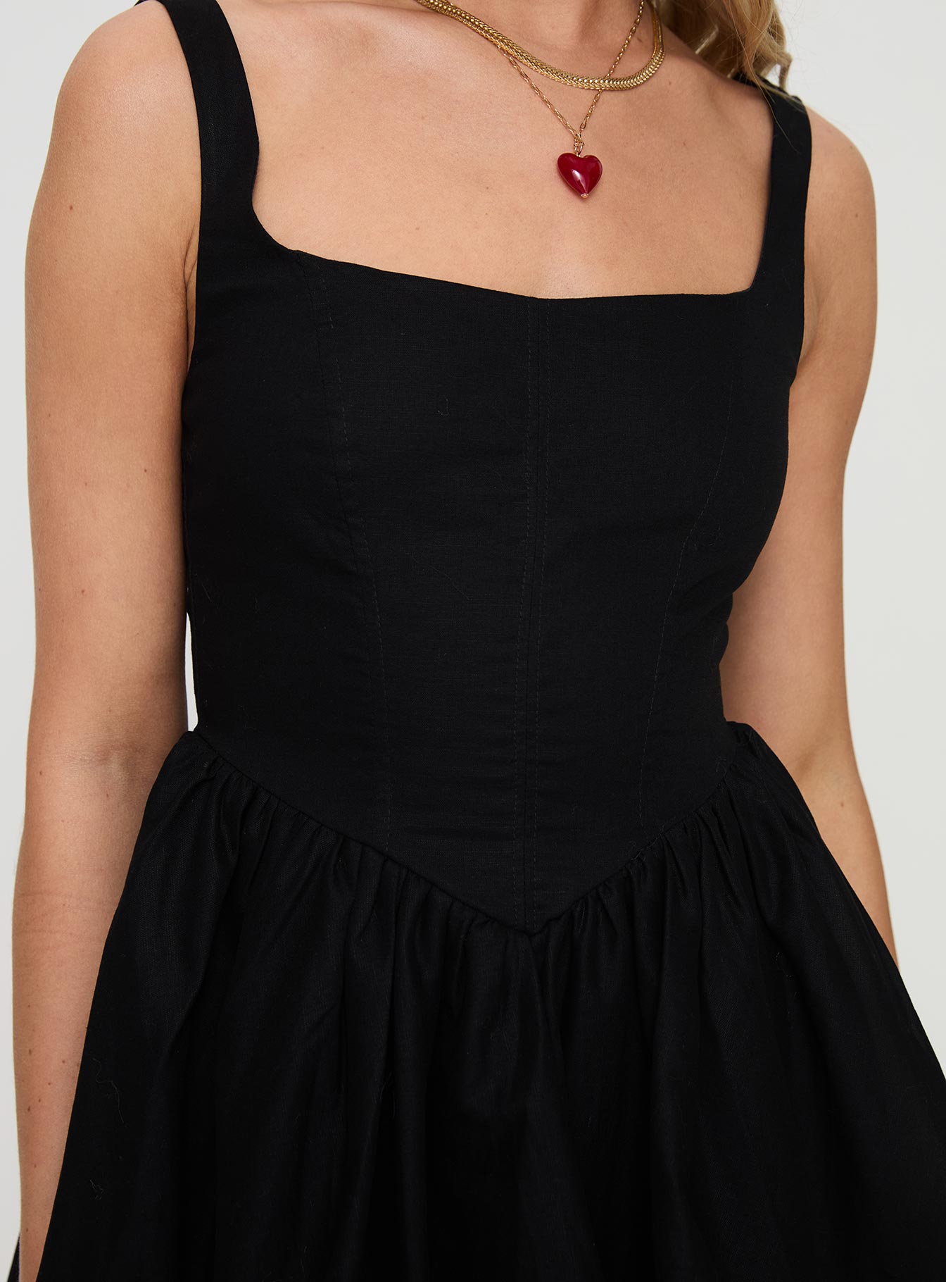 Alcott Bubble Hem Mini Dress Black Outlet Sale Online