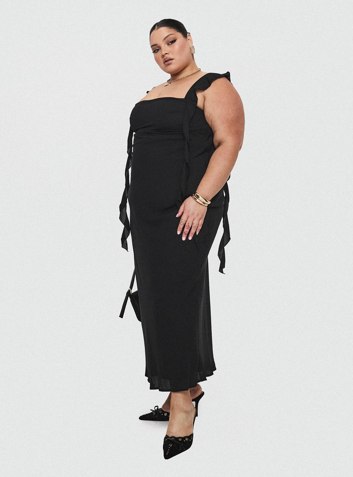 Lanai Maxi Dress Black Curve Buy Cheap 100% Guaranteed