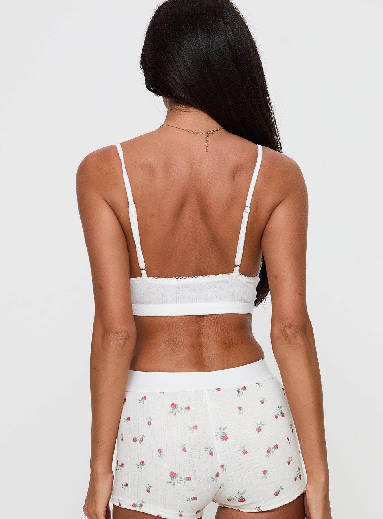 Slumber Pointelle Sleep Bralette White Outlet Ebay