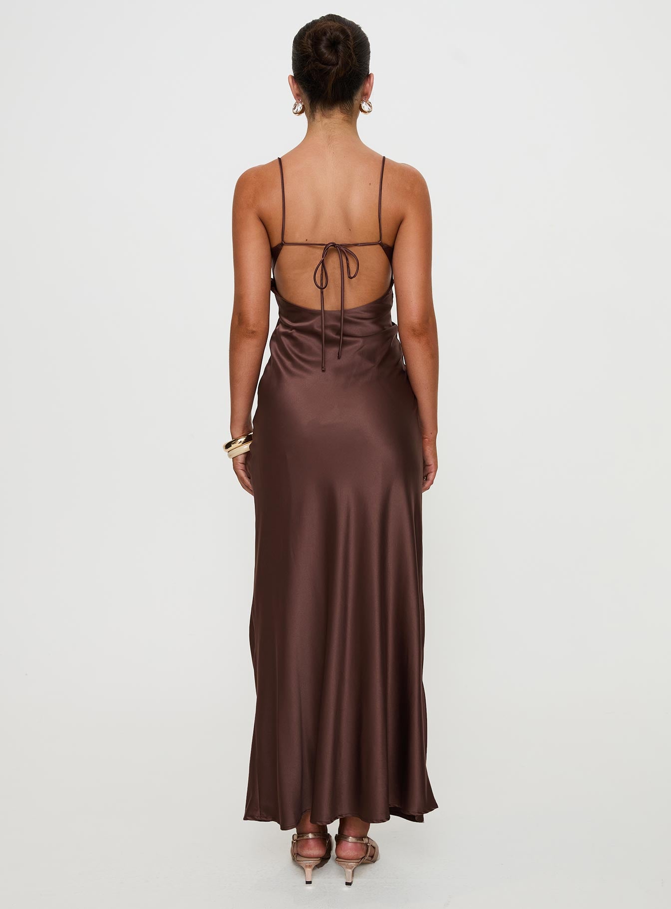 Angels Only Maxi Dress Chocolate Discount Pay With Paypal