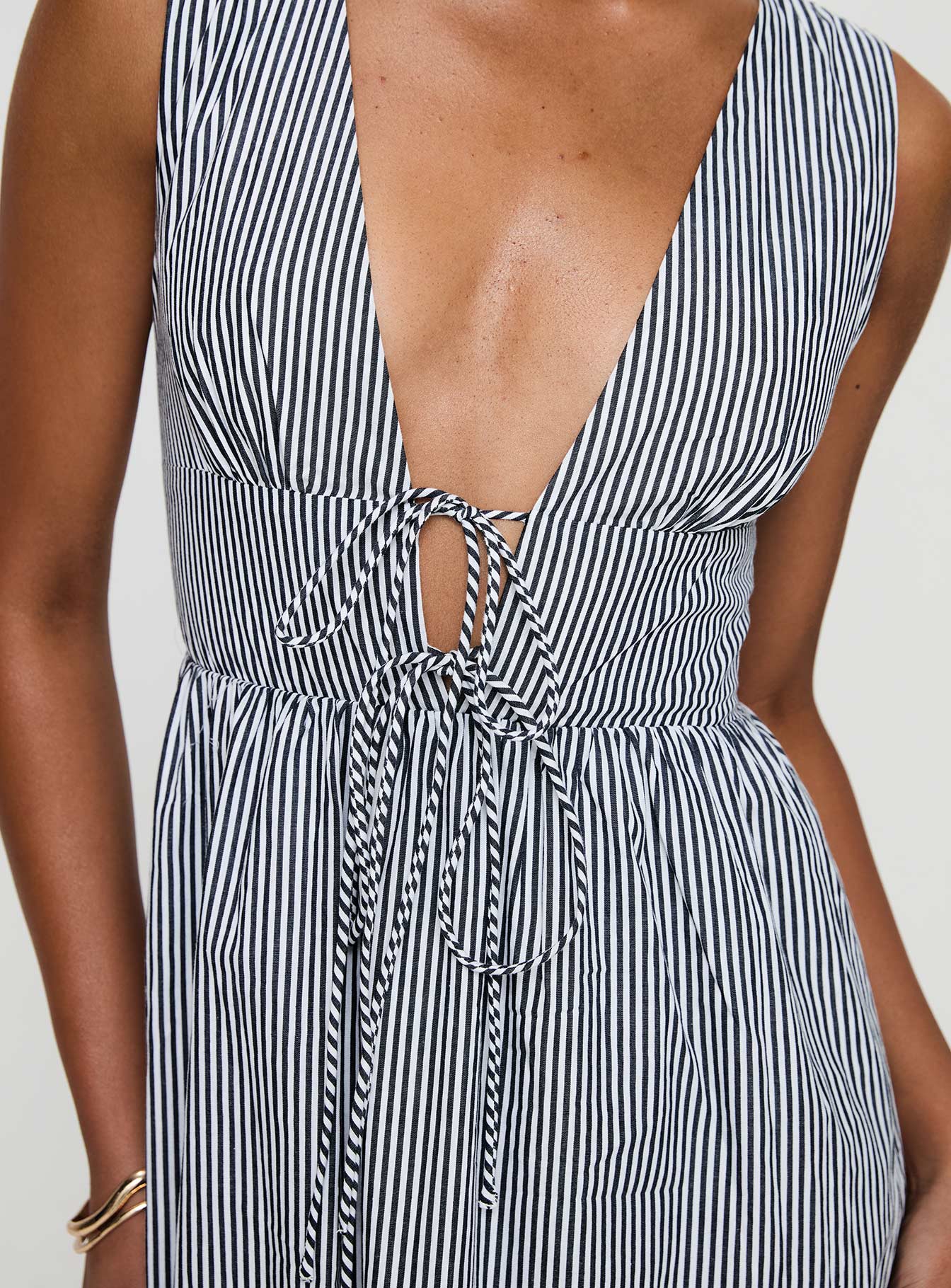 Pokey Maxi Dress Black / White Stripe With Mastercard Online