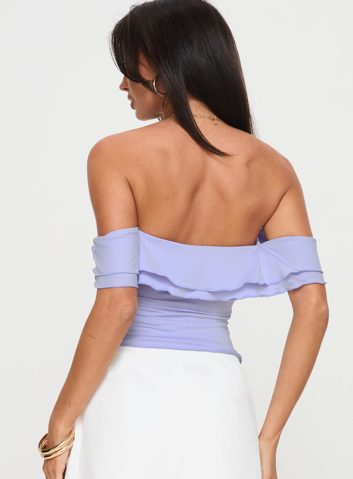 Flutter & Frills Top Lilac Free Shipping Visit