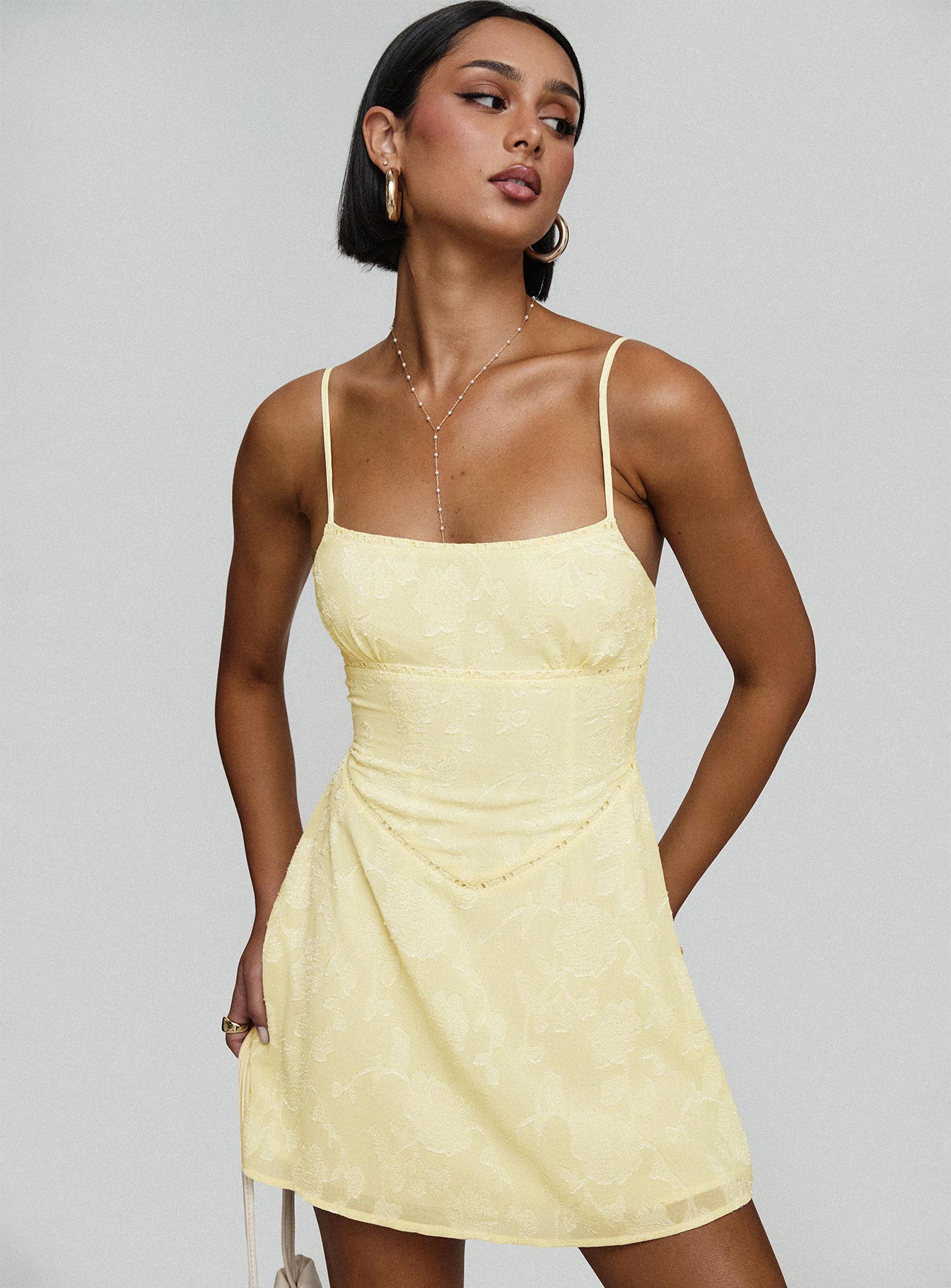 South Of France Mini Dress Yellow Outlet Release Dates