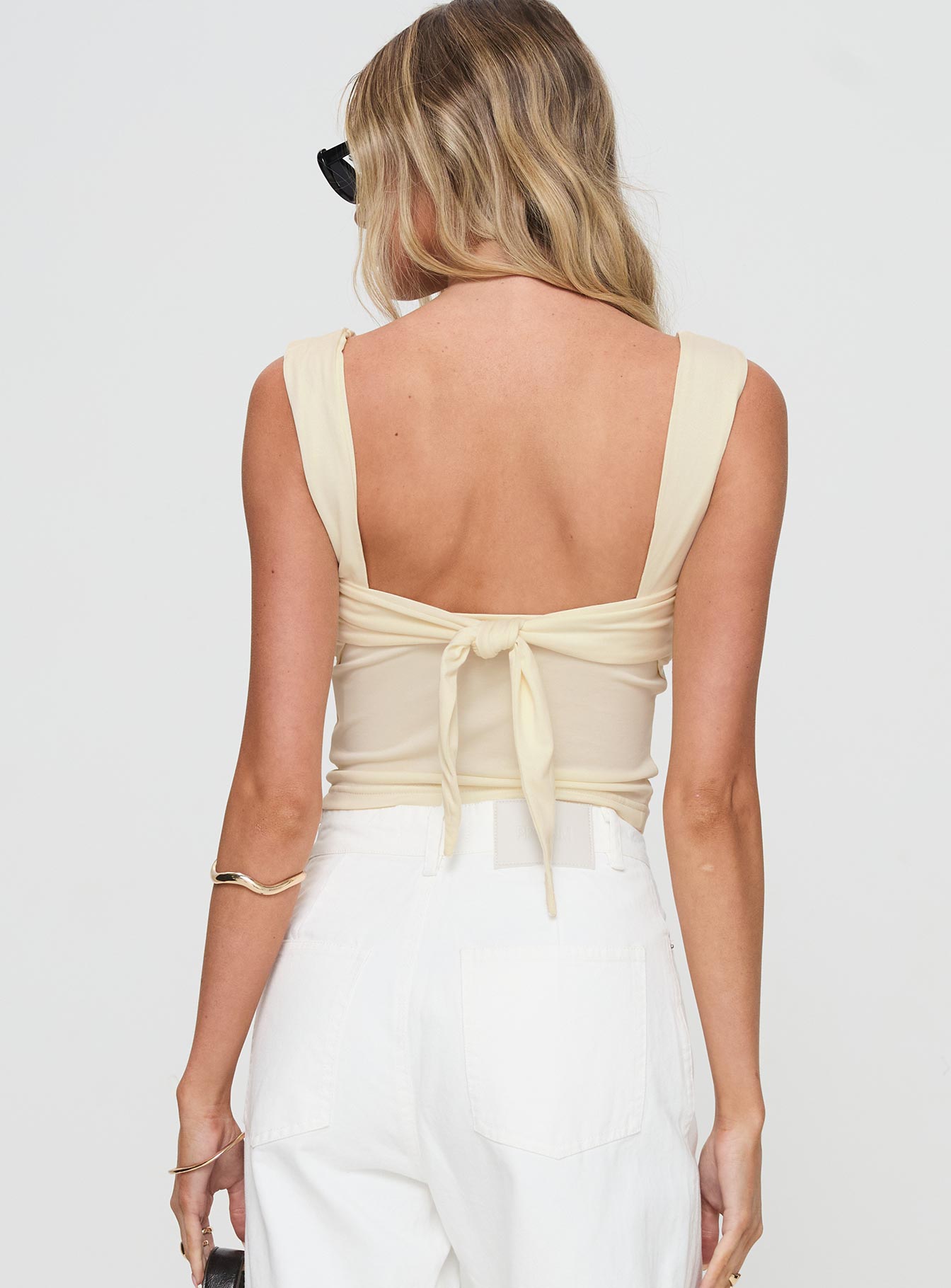 Francois Backless Top Cream Outlet 2025 New