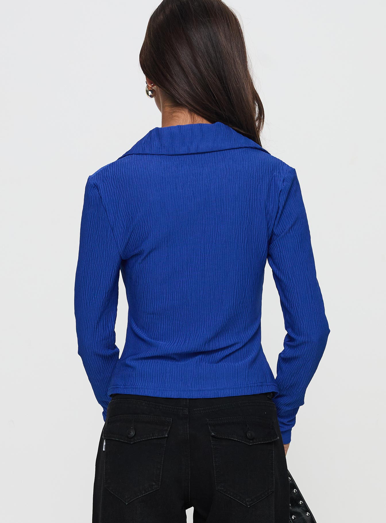 Echoes Long Sleeve Top Blue Free Shipping The Cheapest