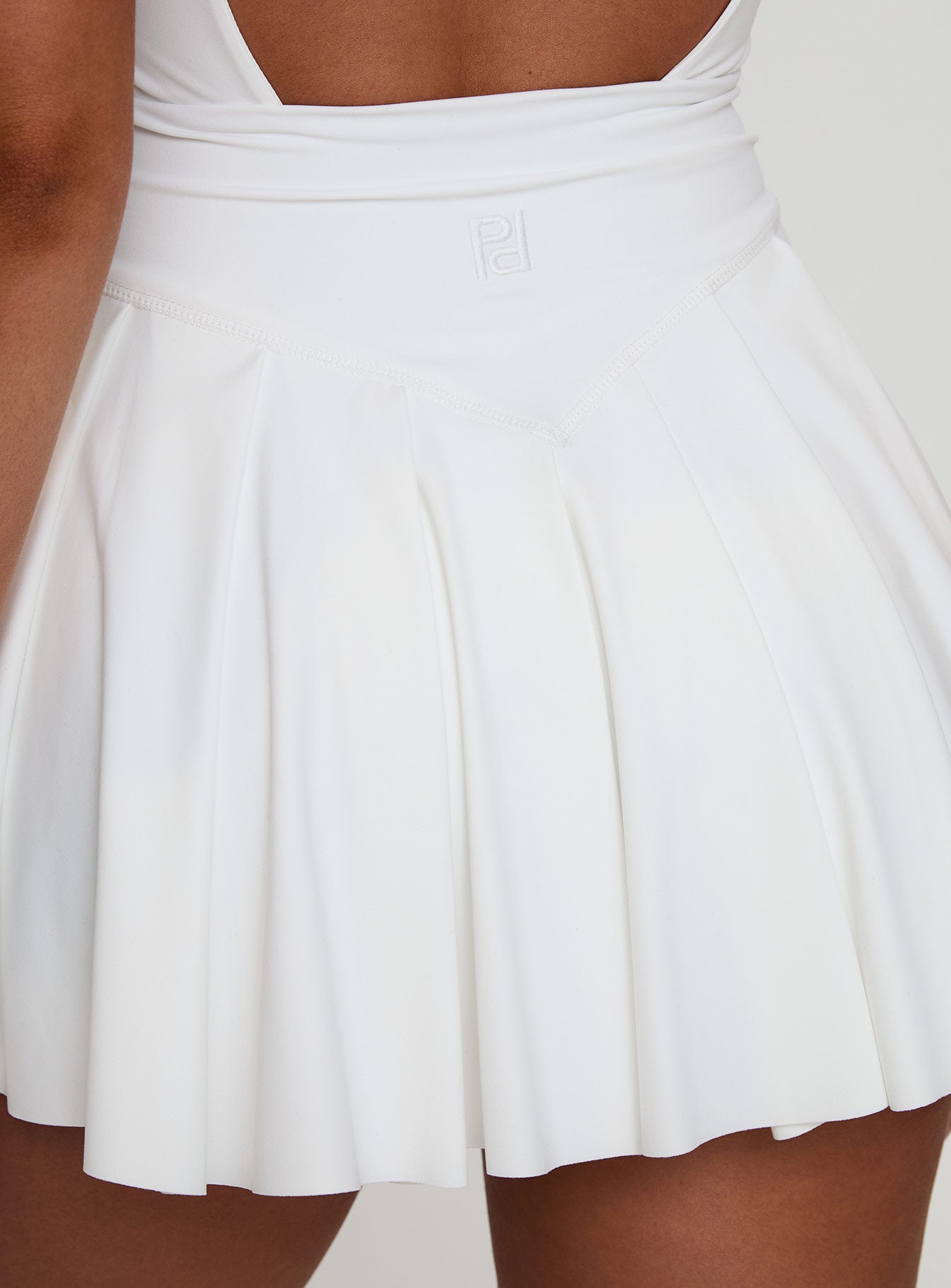 Spirit Pleat Tennis Romper White Outlet Deals