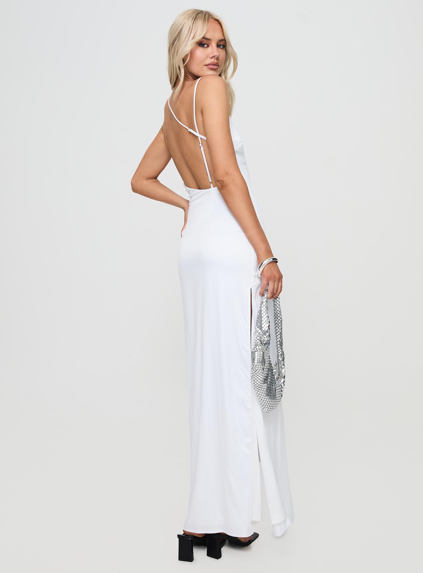 Atheria Maxi Dress White Free Shipping Browse