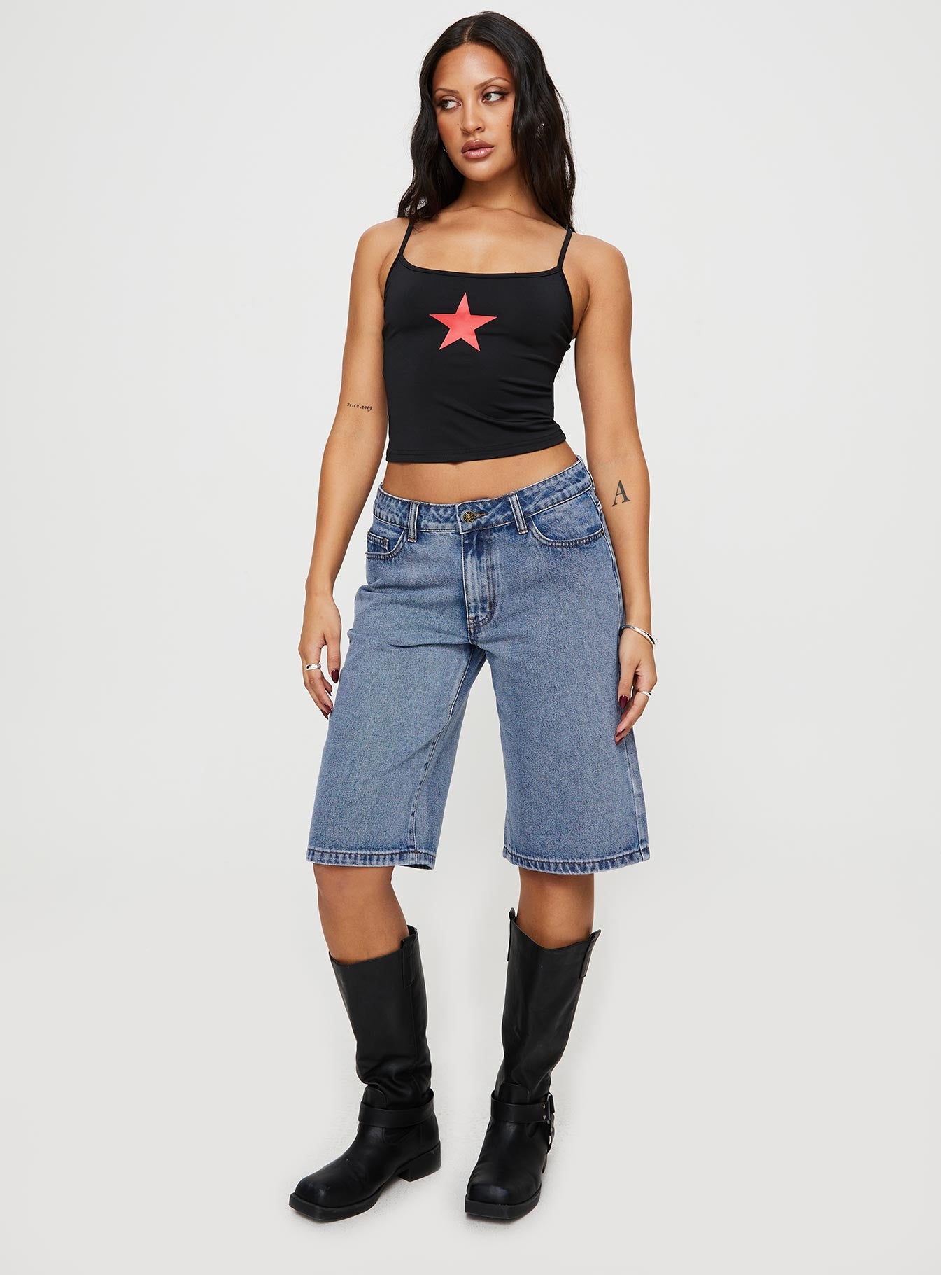 Kurt Denim Culottes Acid Wash Purchase Cheap Pice