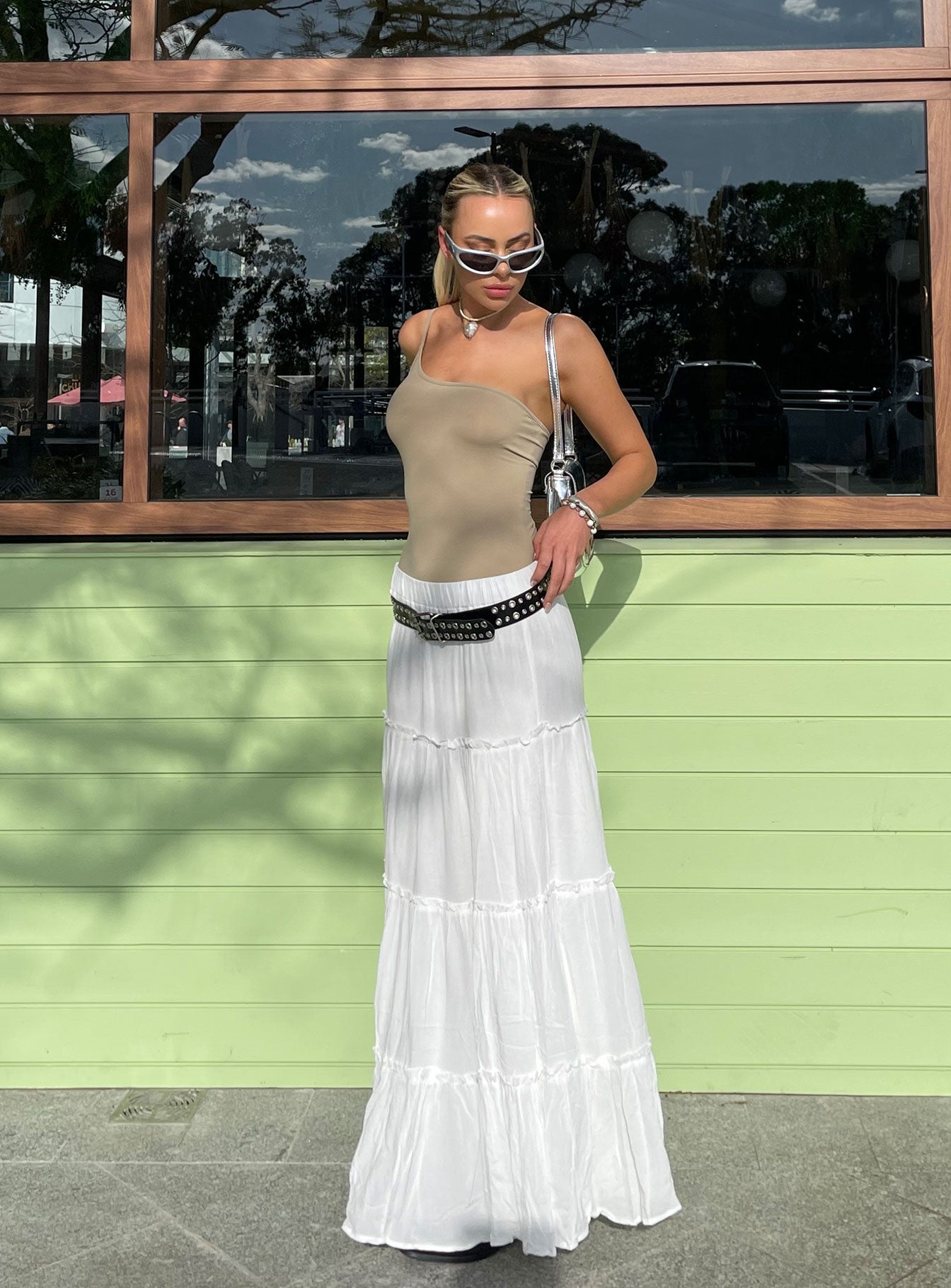 Miriah Maxi Skirt White Petite With Paypal Cheap Pice