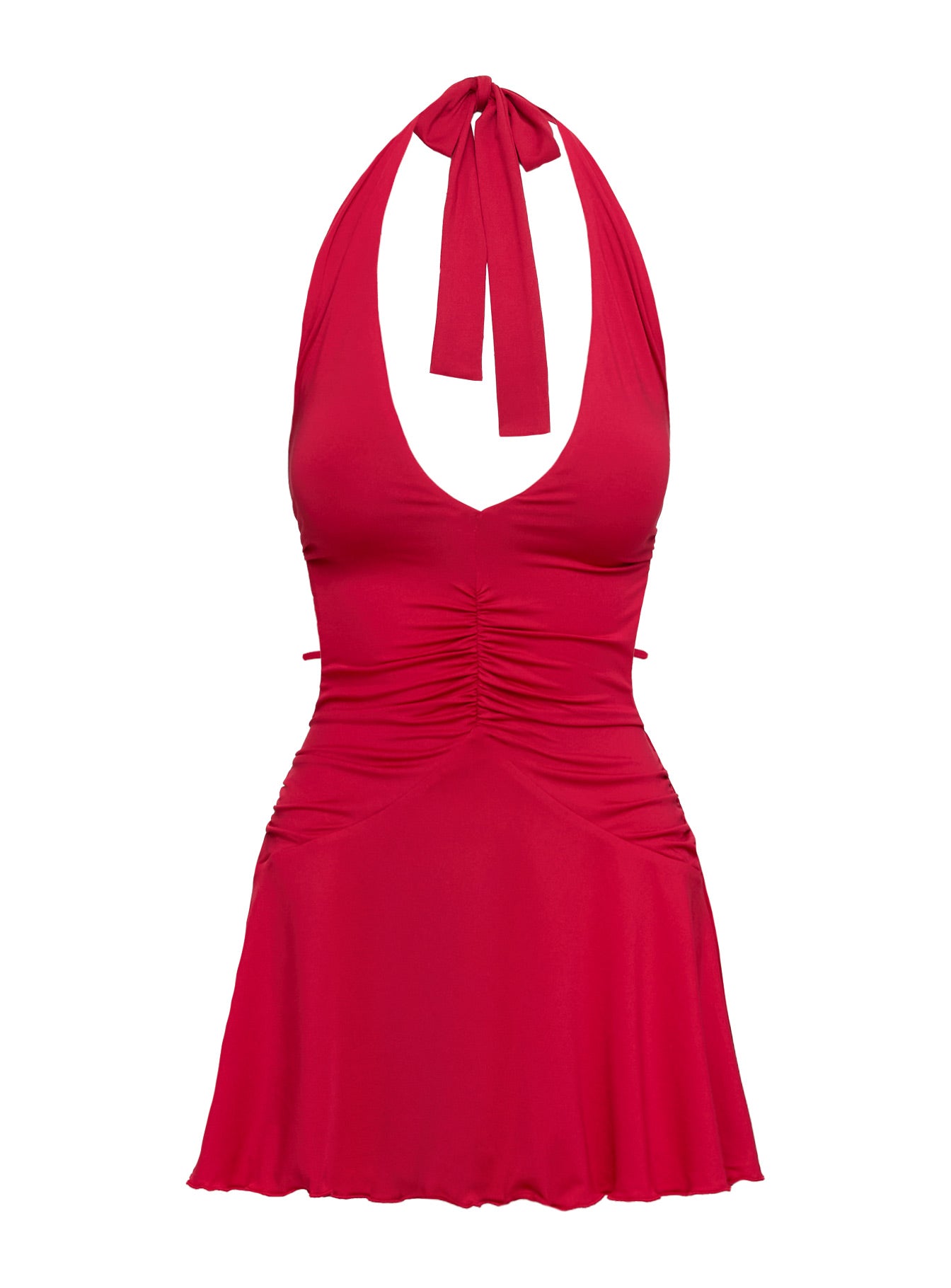 Maeva Halter Mini Dress Red Nicekicks Cheap Online