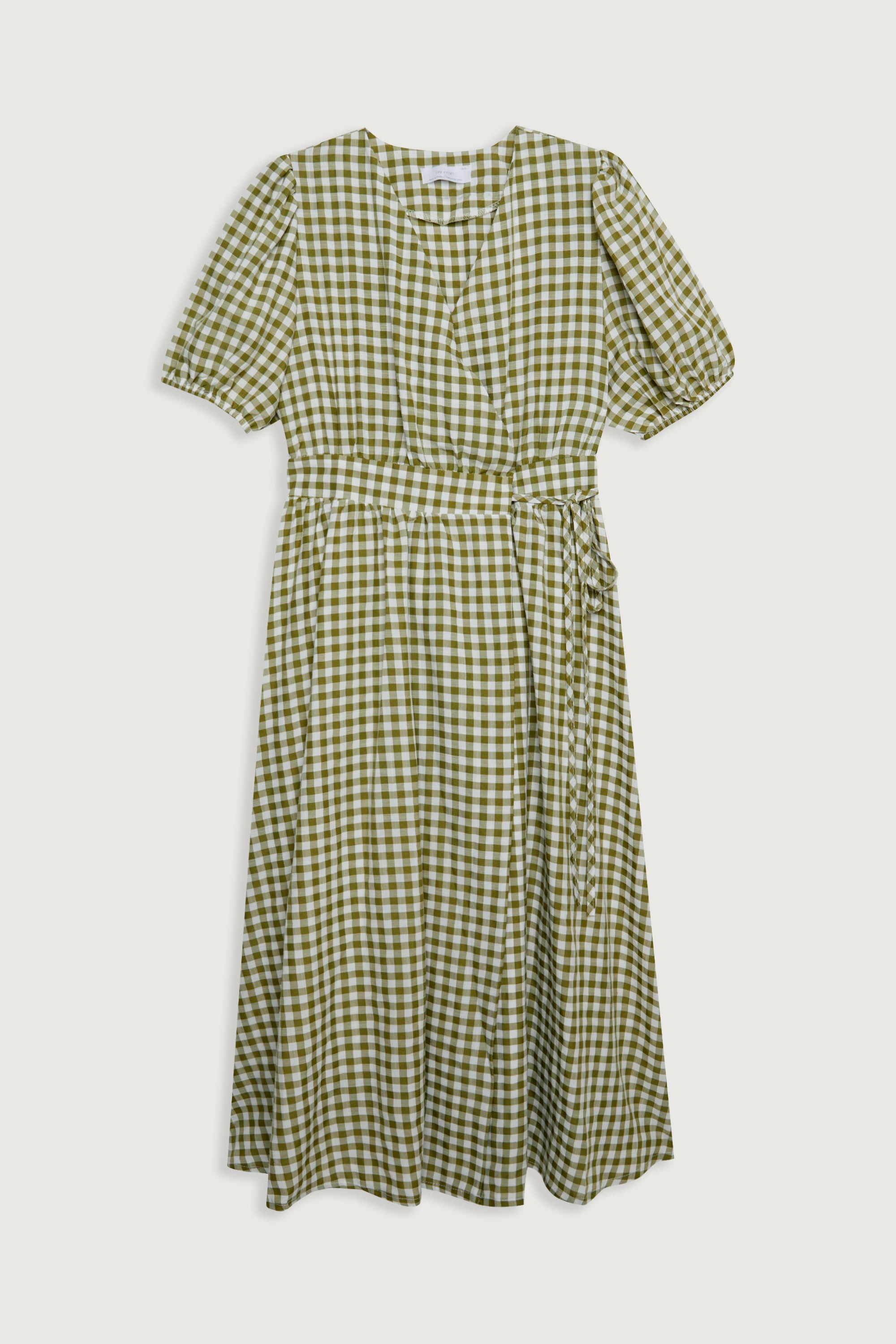 GINGHAM WRAP DRESS Perfect Sale Online