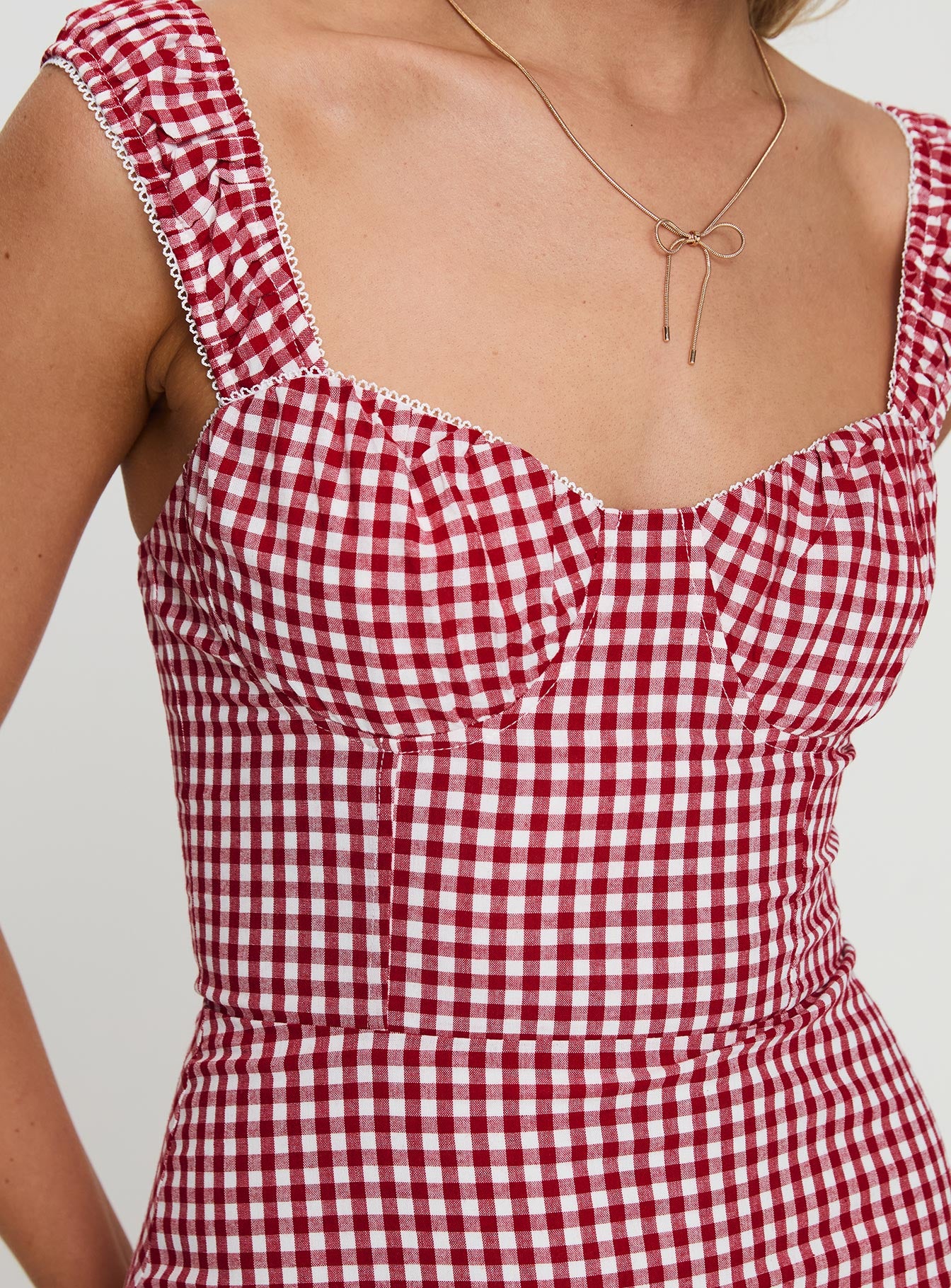 Faubert Mini Dress Red Gingham Nicekicks Online