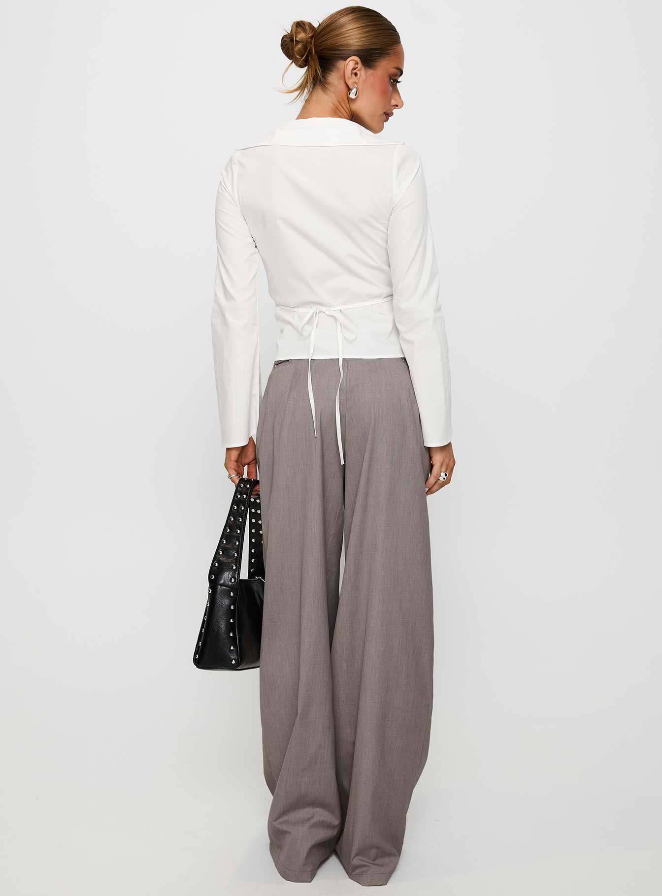 Just Have Fun Wide Leg Pant Grey Looking For