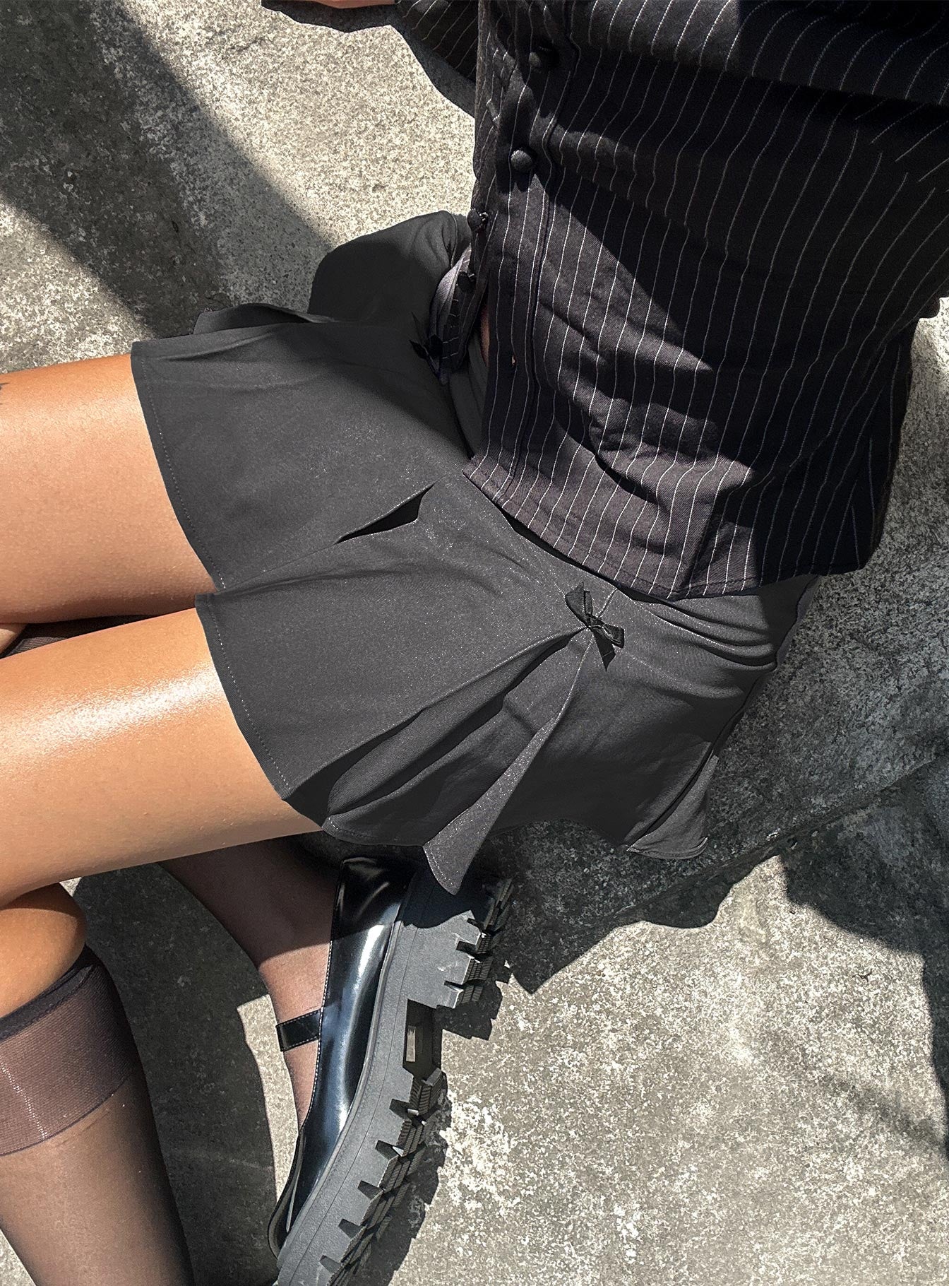 Little Bow Peep Mini Skirt Grey Online Cheap Pice