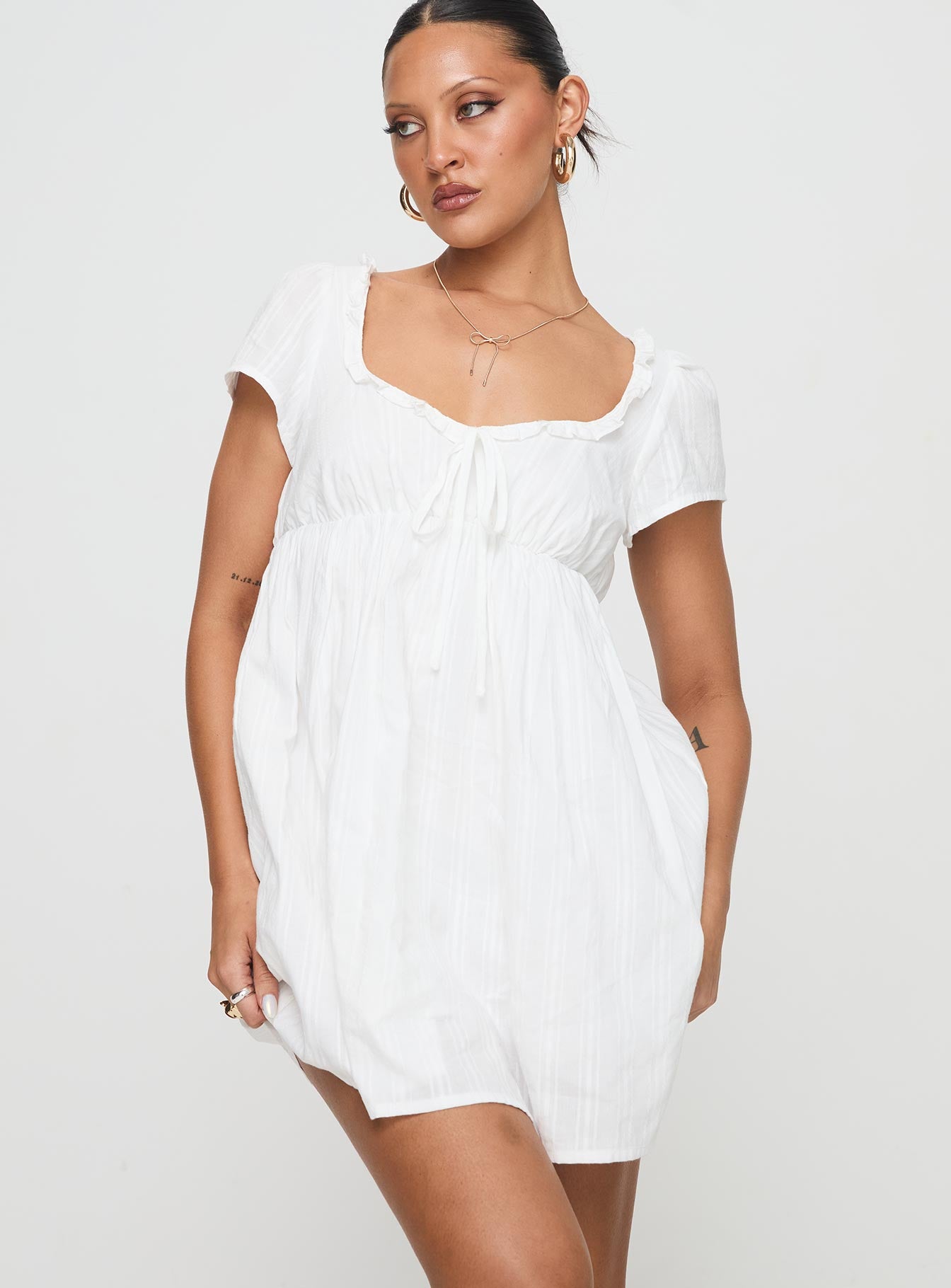 Monsterrat Mini Dress White Cheap Sale Wiki