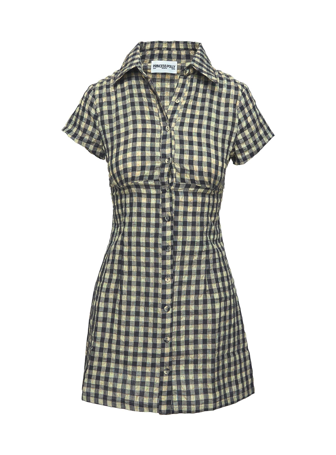 Motley Mini Dress Brown Check Tall Enjoy Cheap Online