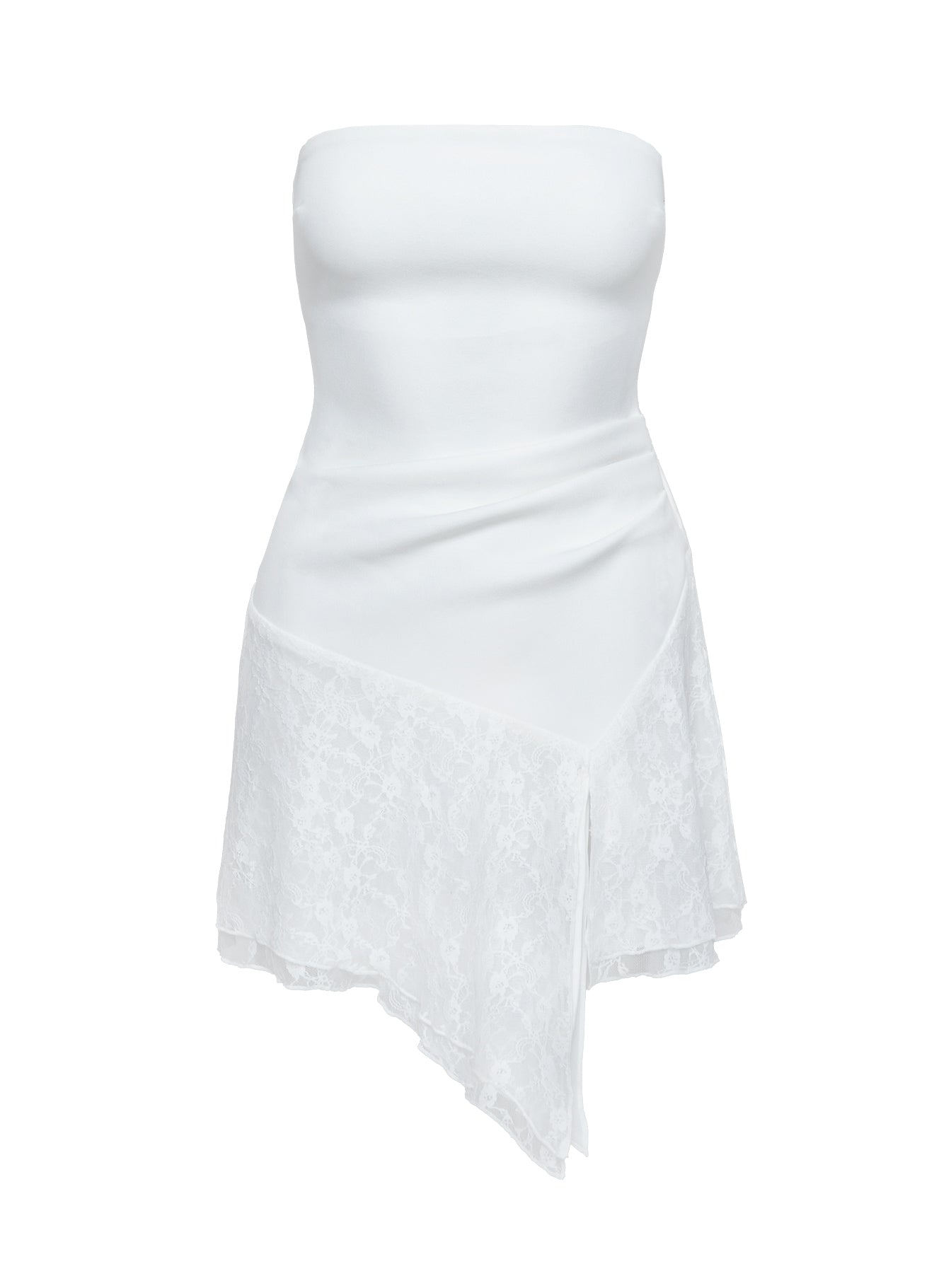 Open Arms Lace Mini Dress White Cheap