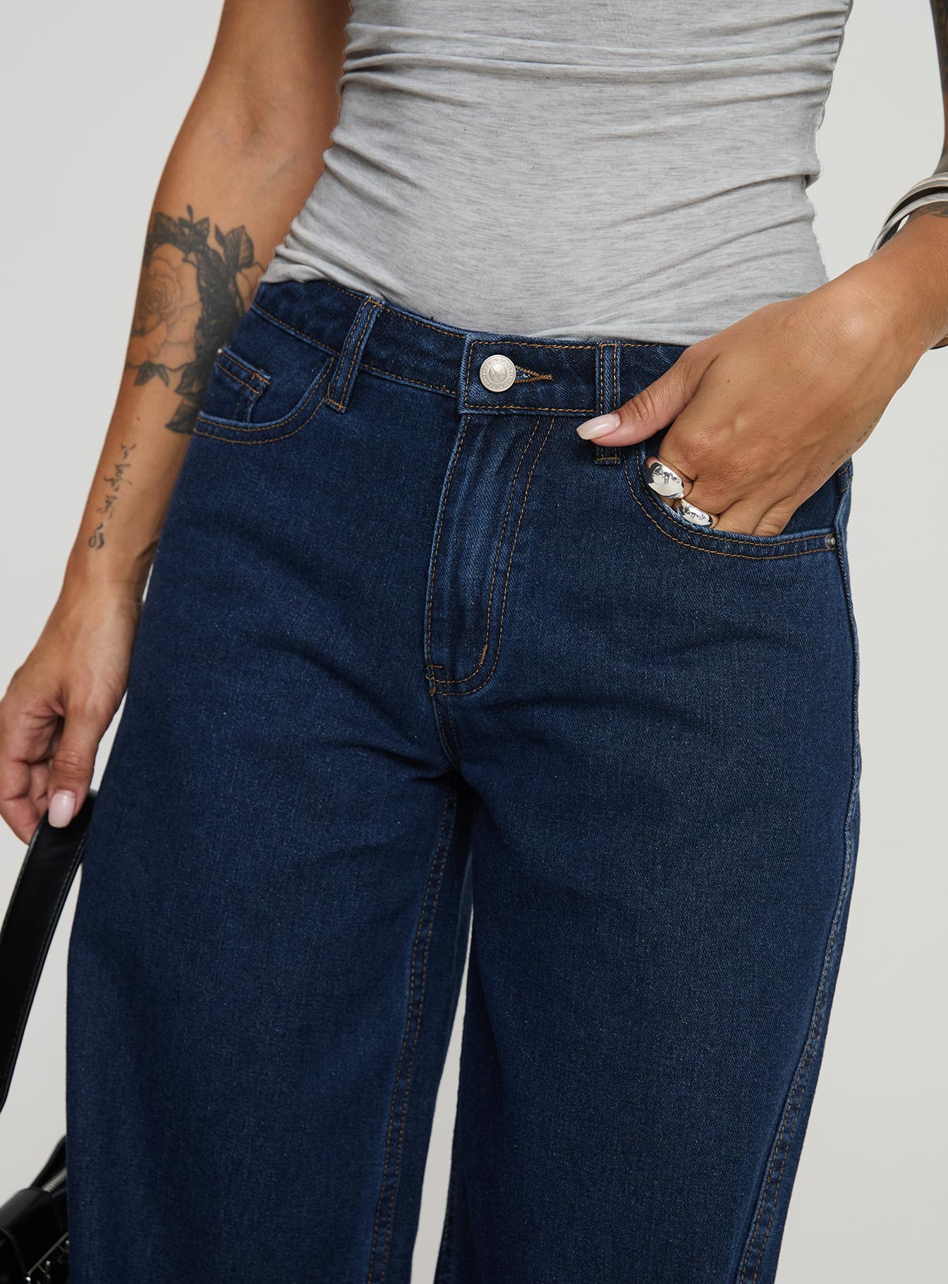 Maryanne Mid-rise Relaxed Denim Jeans Dark Wash Outlet Finishline