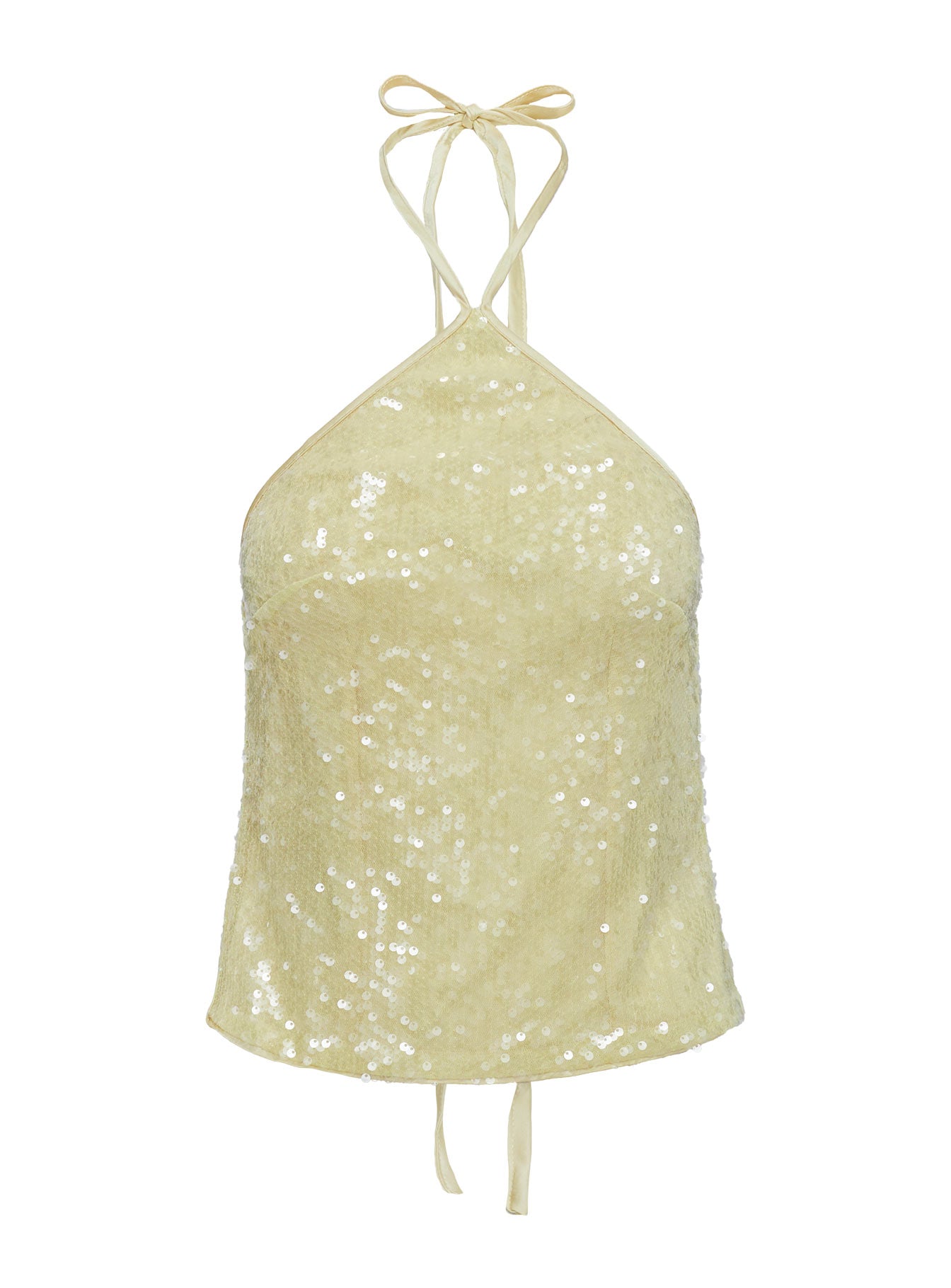 Sun Salutations Halter Top Yellow Geniue Stockist