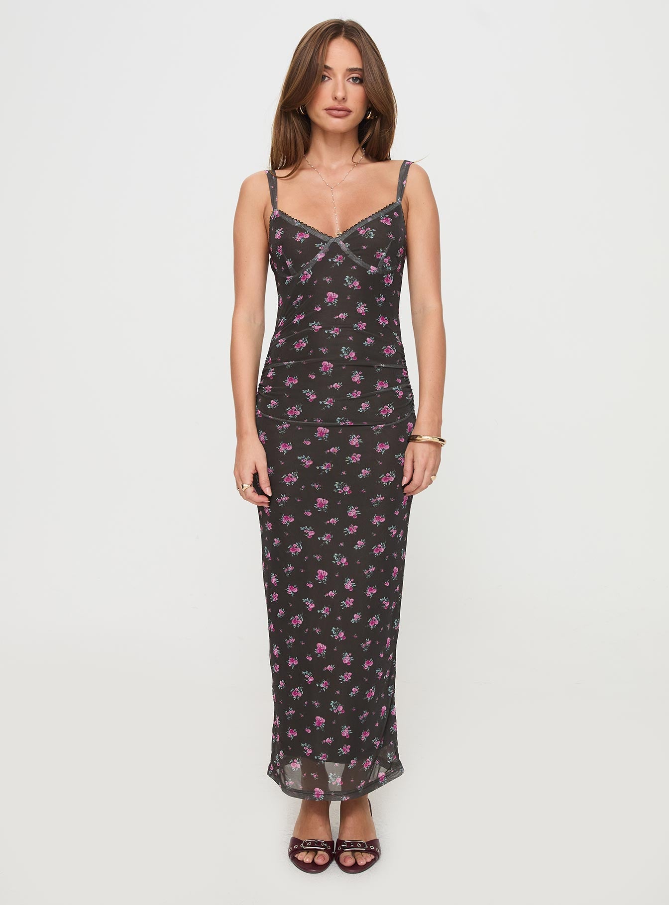 Cotter Maxi Dress Black Floral Sale Enjoy