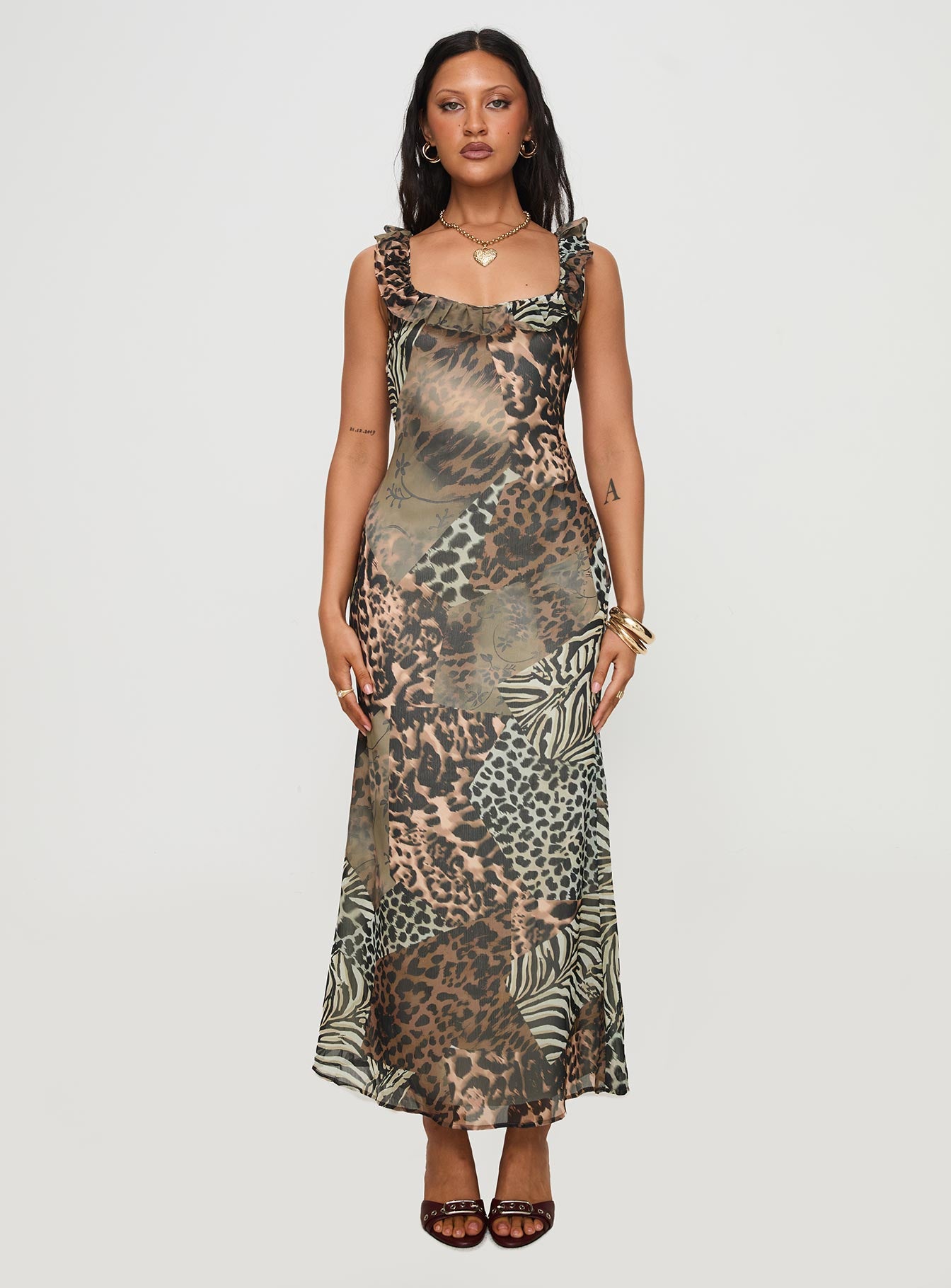 Ismeralda Maxi Dress Leopard Cheap Genuine