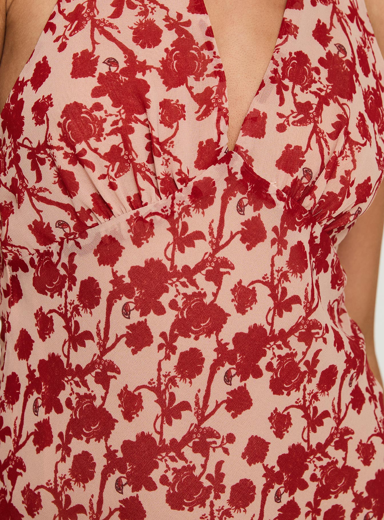 Neelia Mini Dress Red Floral Cheap Pice Outlet Sale