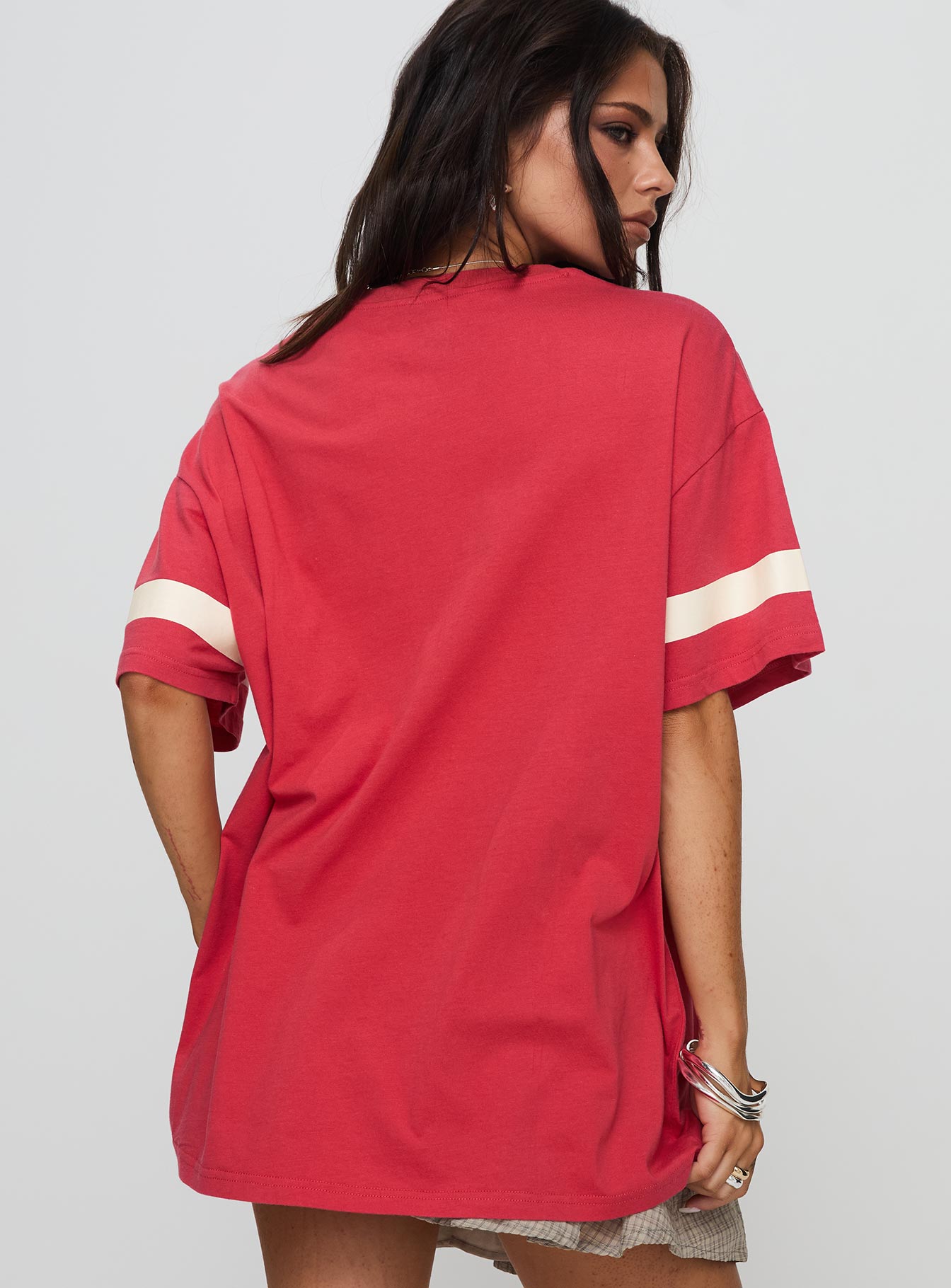 New York 95 Oversized Tee Red Discount Cheapest Pice