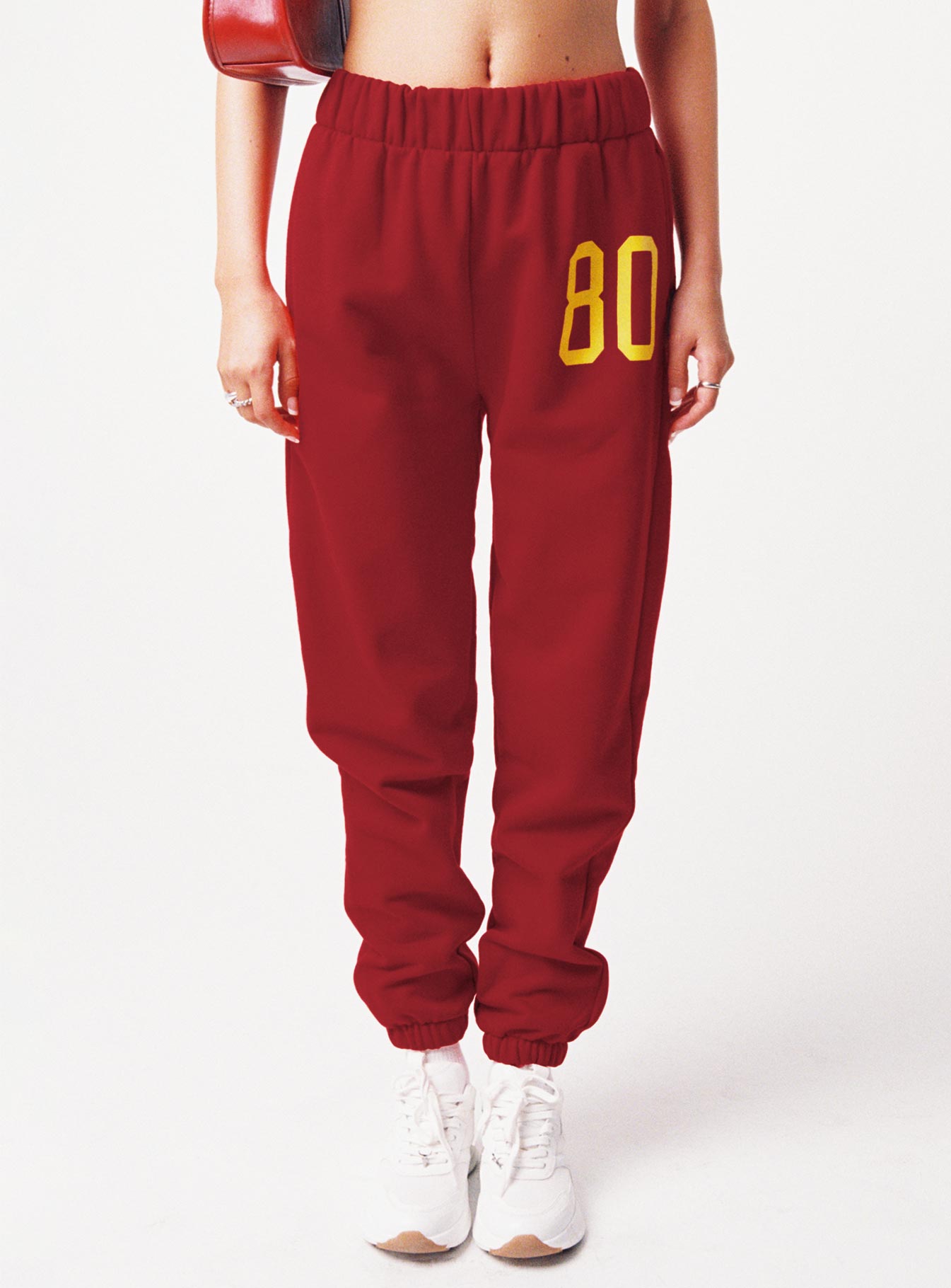 USC Sweatpants Cardinal Red / White 2025 New