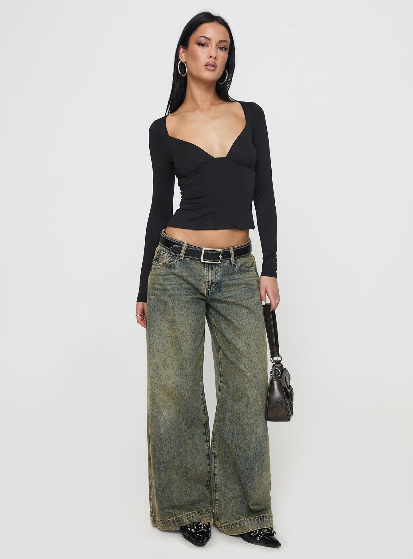 Annistyn Top Black Supply Cheap Pice