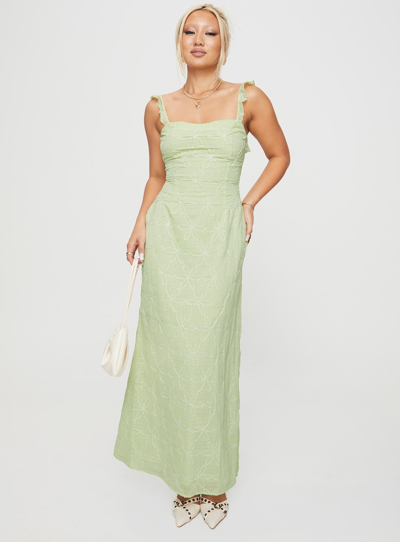 Burner Maxi Dress Green Outlet Release Dates
