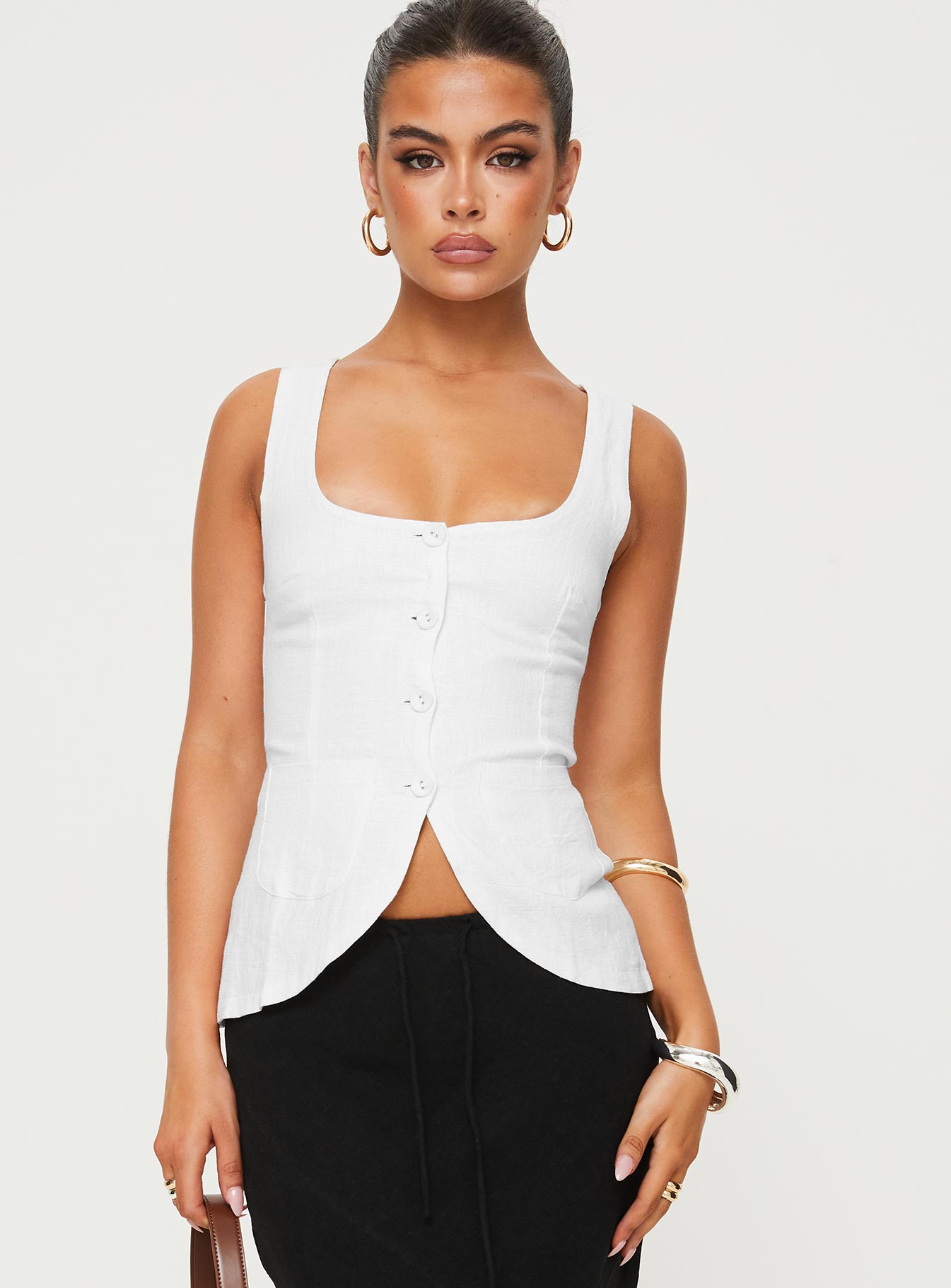 Spirito Vest Top White Cheap Countdown Package