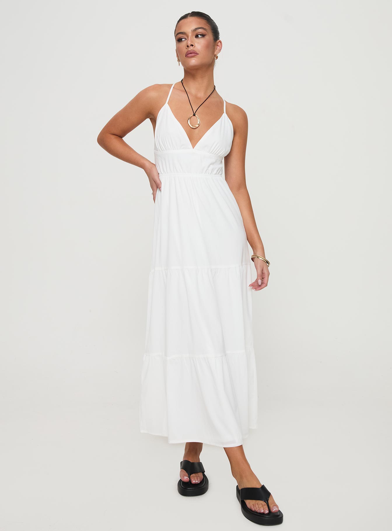 Mckew Maxi Dress White Discount Big Sale