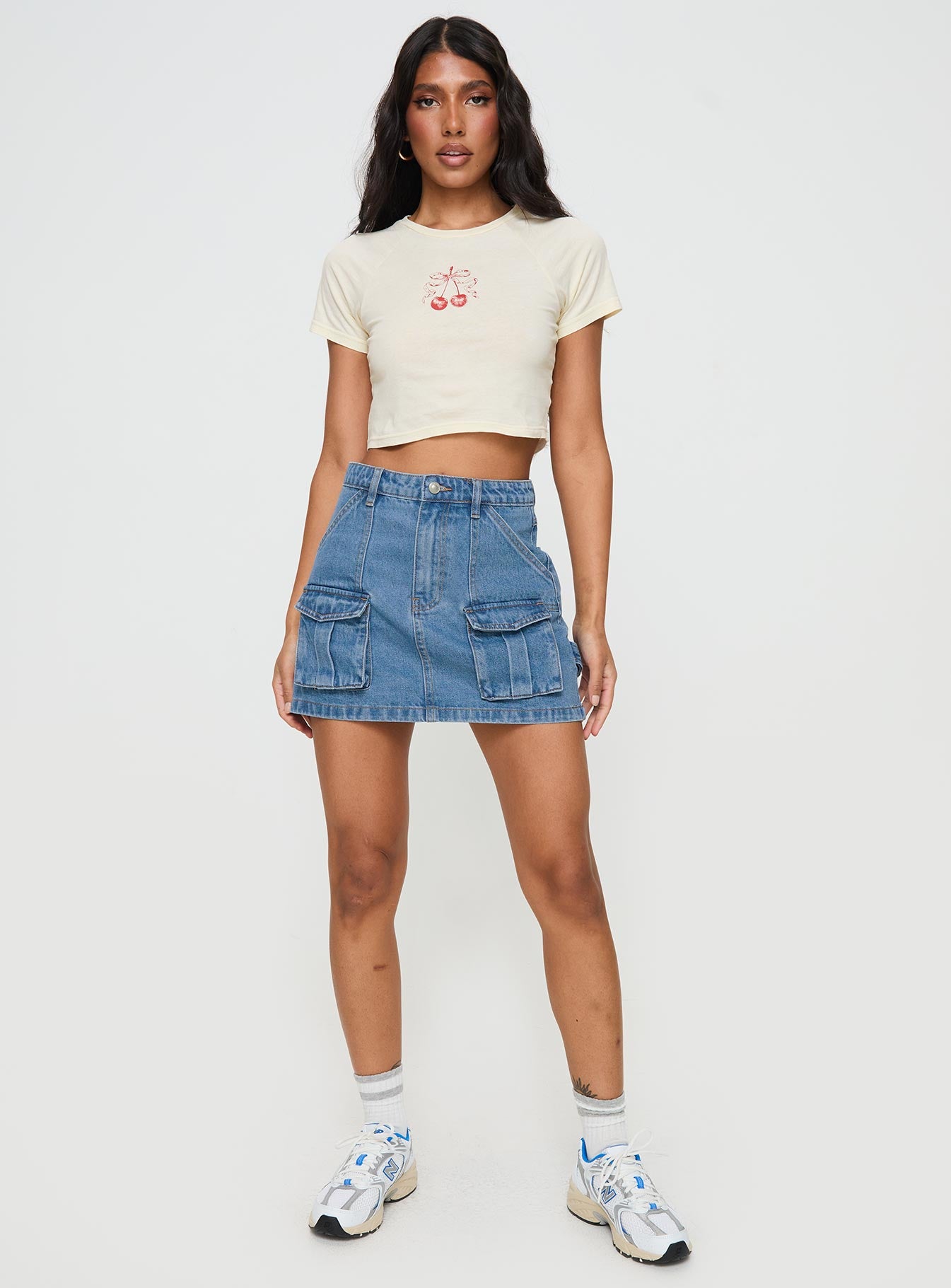 Chillders Denim Mini Skirt Mid Wash Petite From China Sale Online