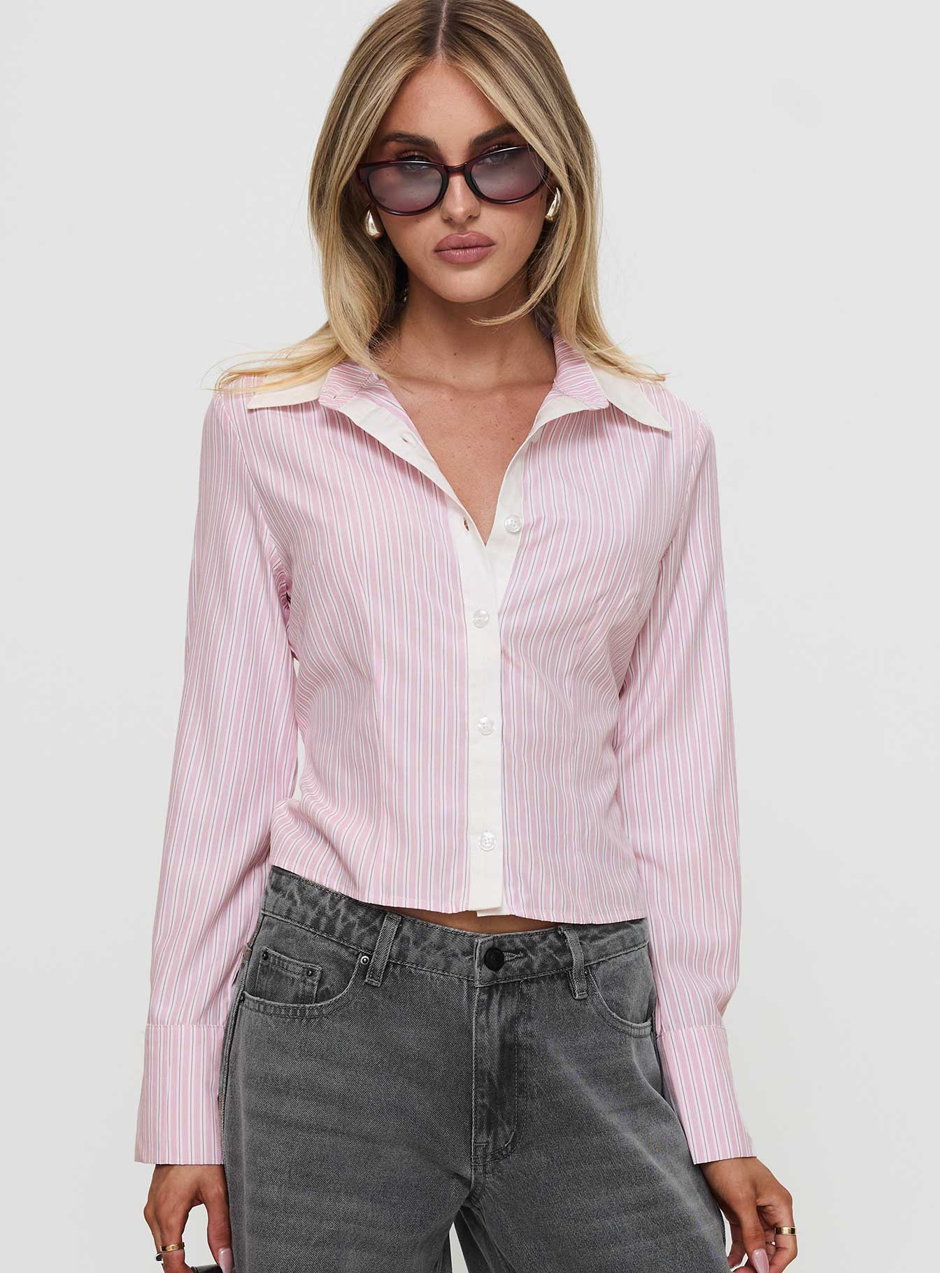 Lyndel Long Sleeve Top Pink Stripe Outlet Websites