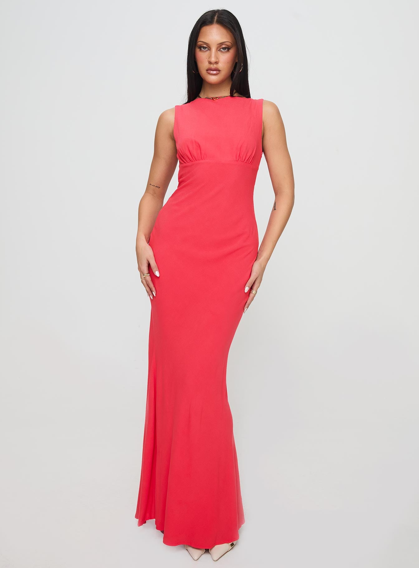 Bourne Maxi Dress Red Buy Cheap Explore