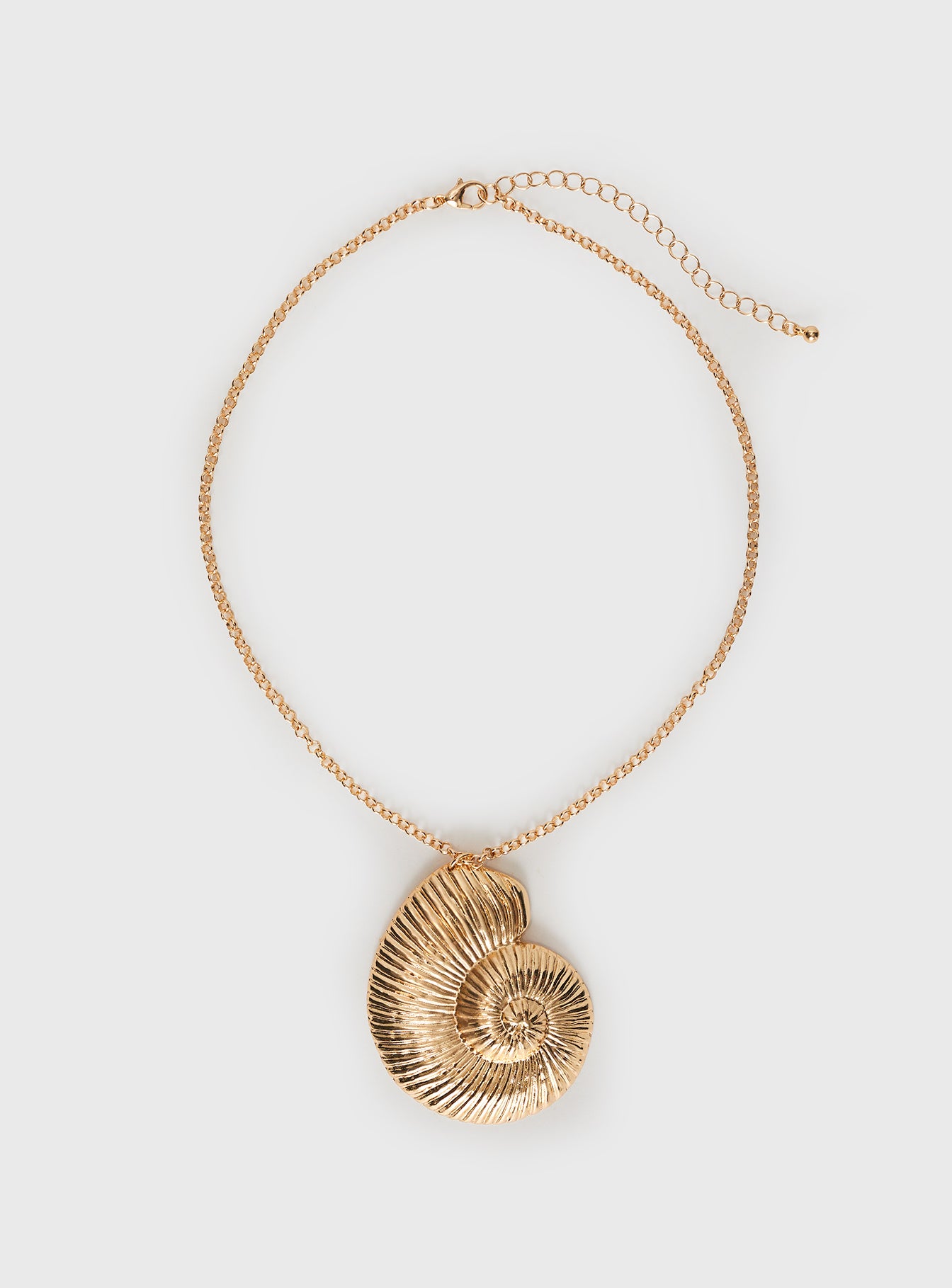 Bucatini Shell Necklace Gold Free Shipping Best