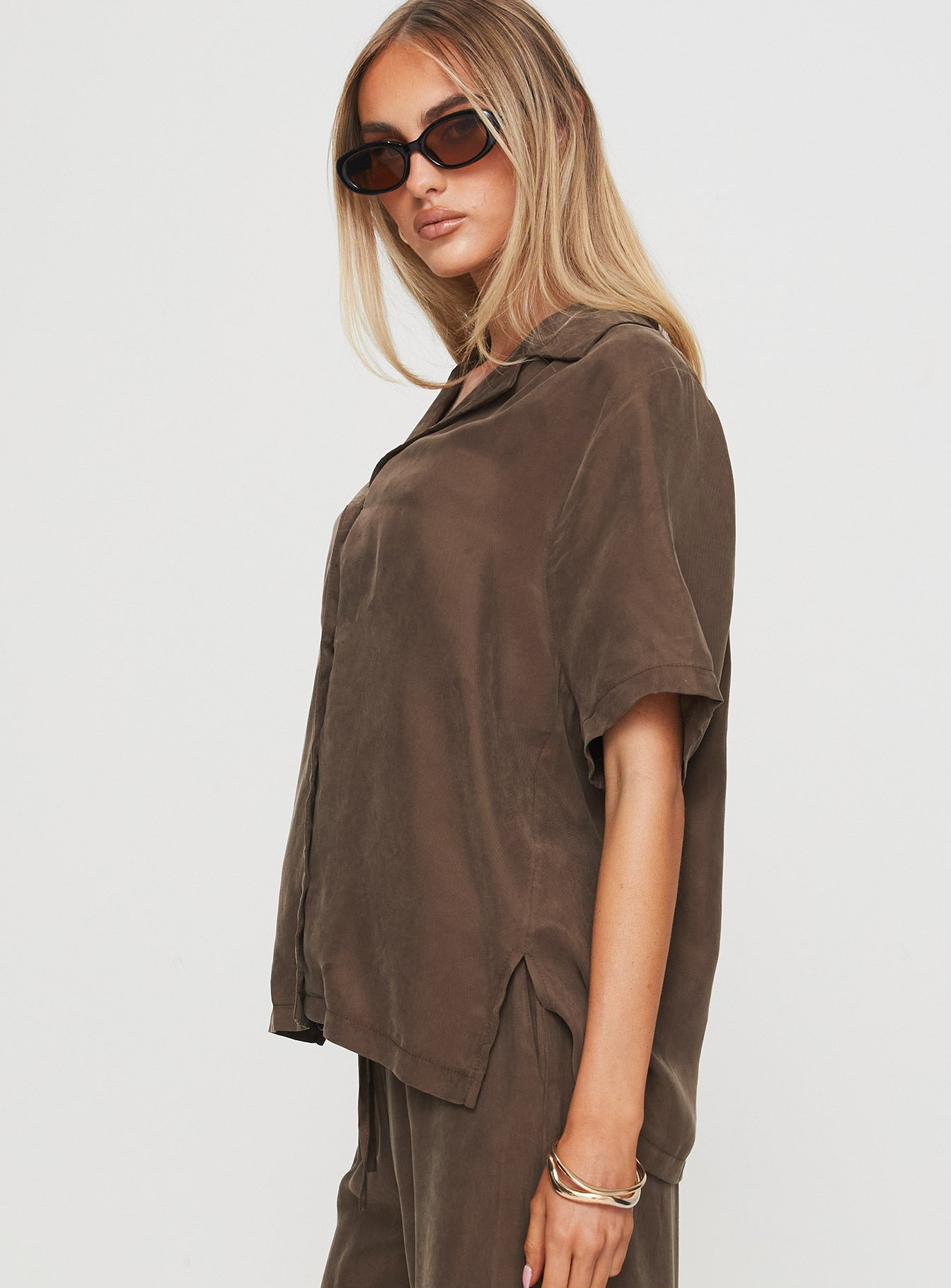 Tranquilis Shirt Brown Sale Cheap Online