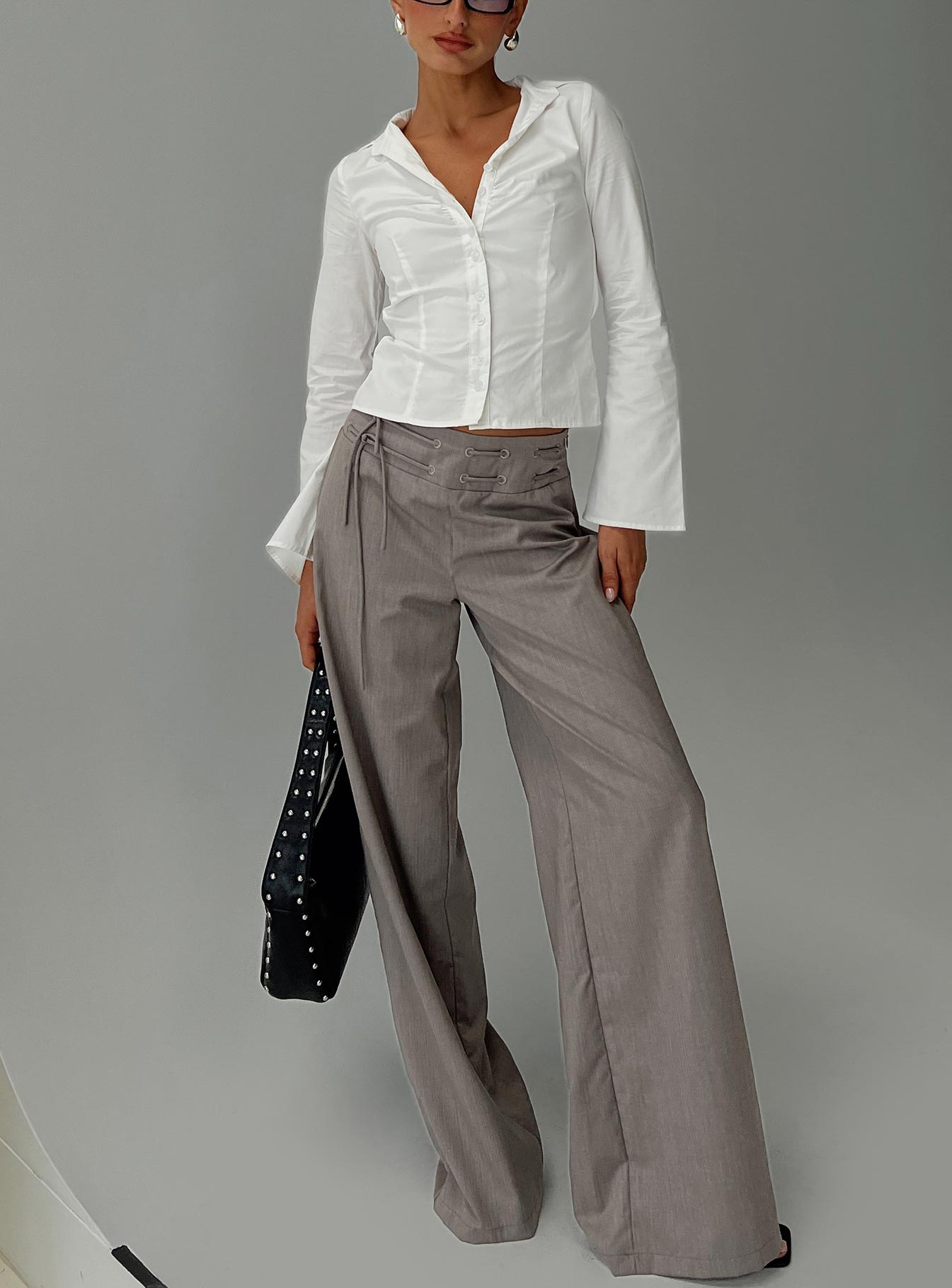 Just Have Fun Wide Leg Pant Grey Looking For