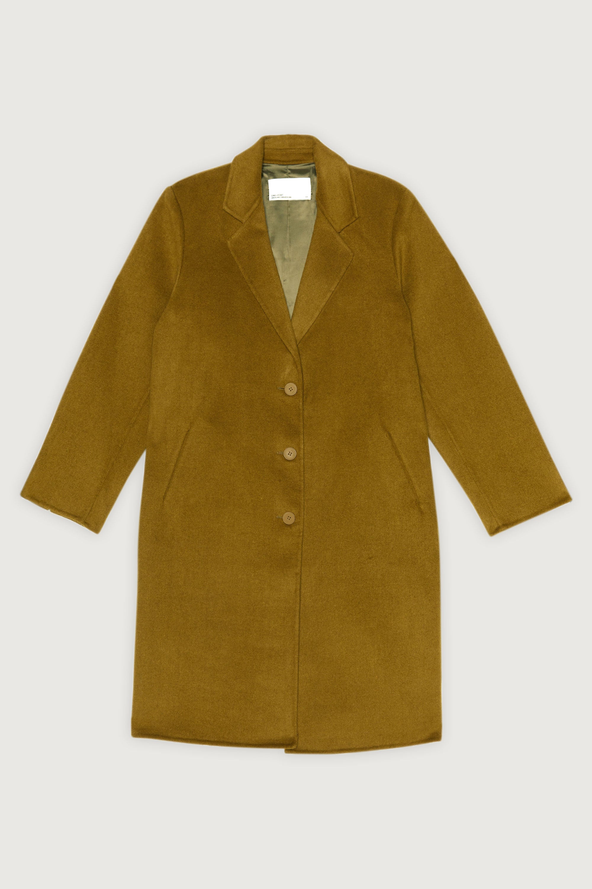 CLASSIC FIT WOOL BLEND COAT Clearance Affordable