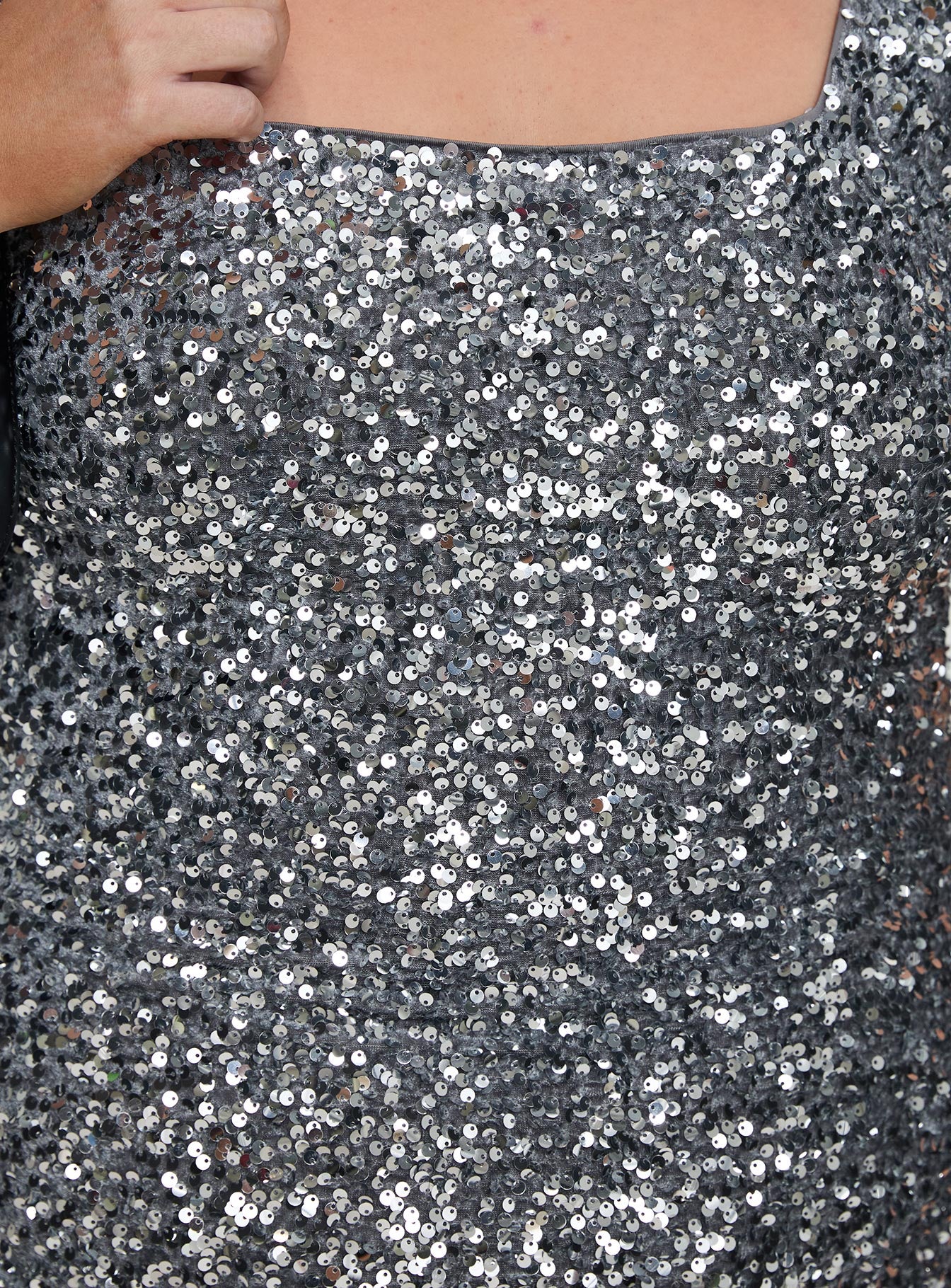 Miss Me Sequin Mini Dress Silver Curve Comfortable Cheap Pice