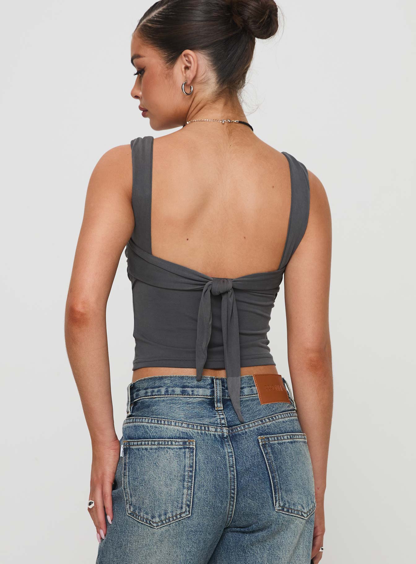 Francois Backless Top Slate Excellent Sale Online