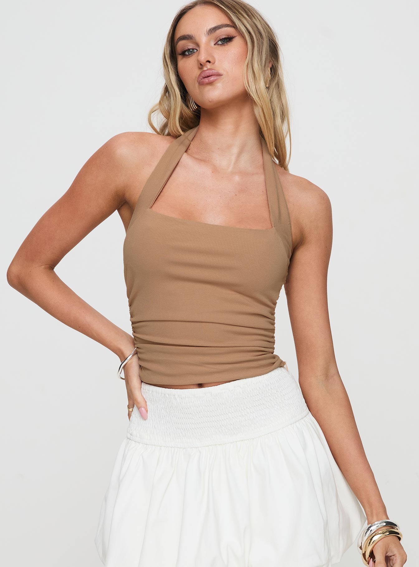 Roxanna Top Beige How Much Cheap Online