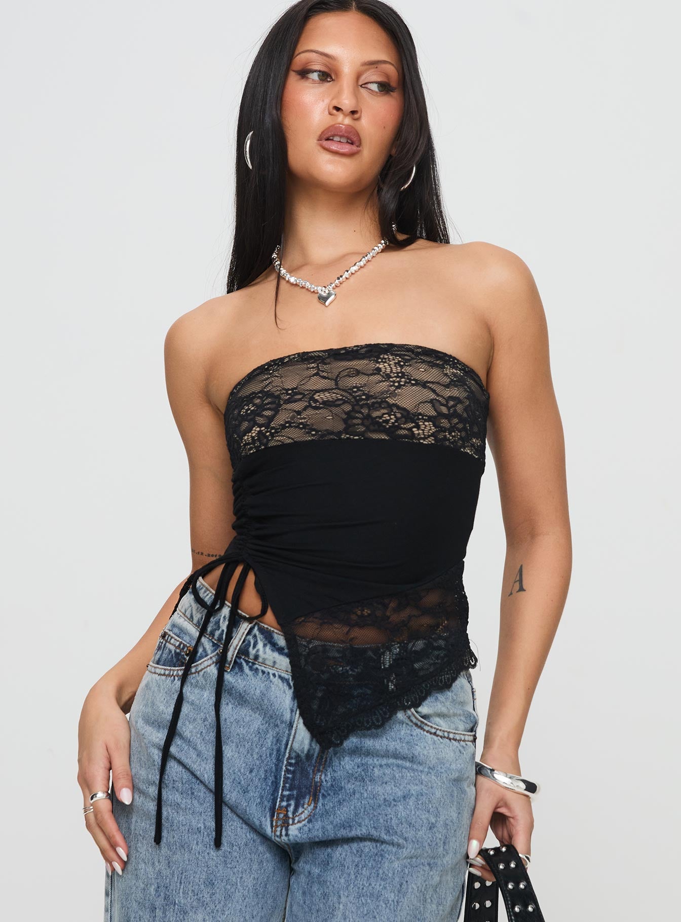 Chianti Strapless Top Black Cheap Pirce