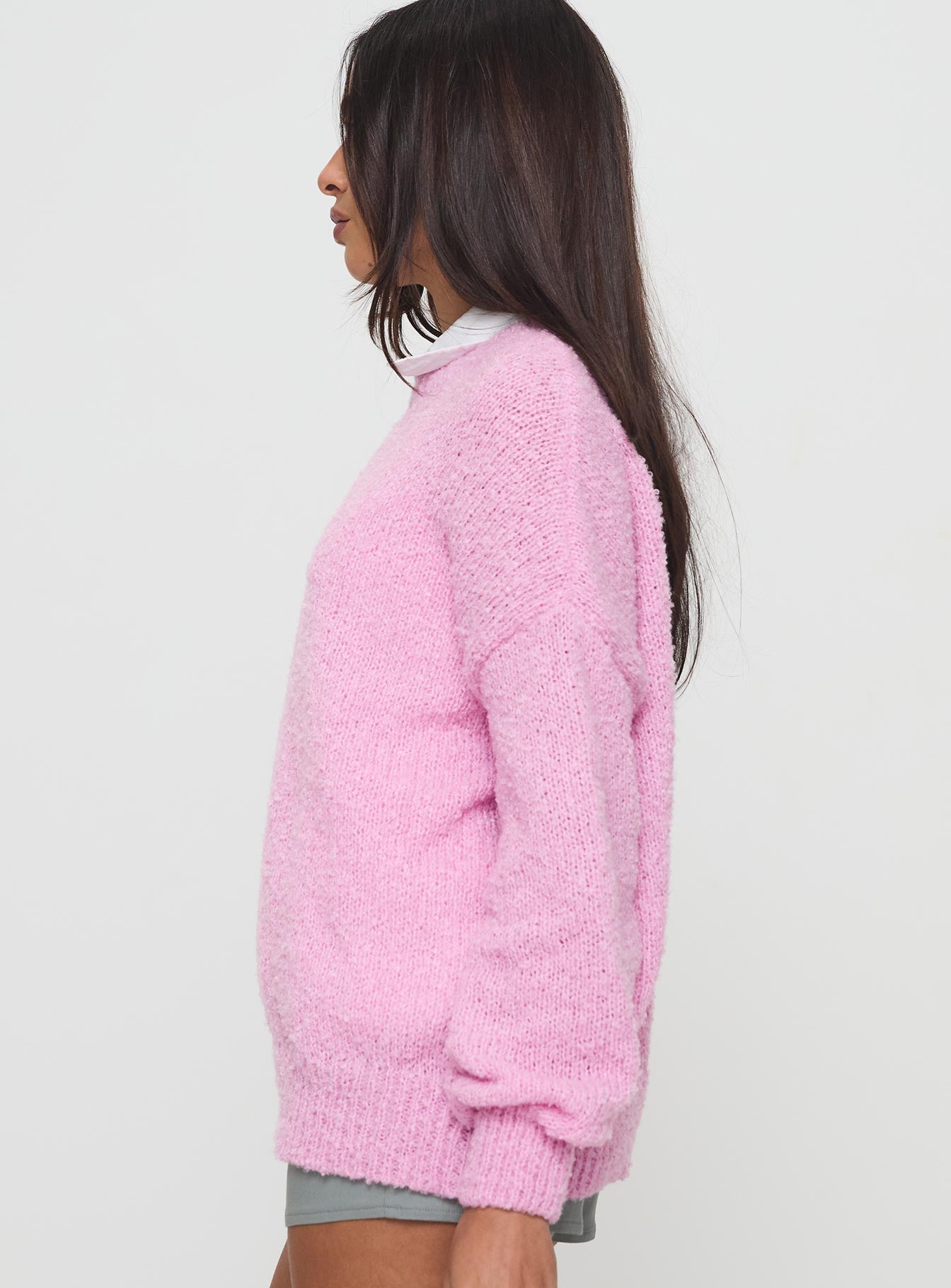 Niomie Knit Sweater Pink Clearance Big Discount