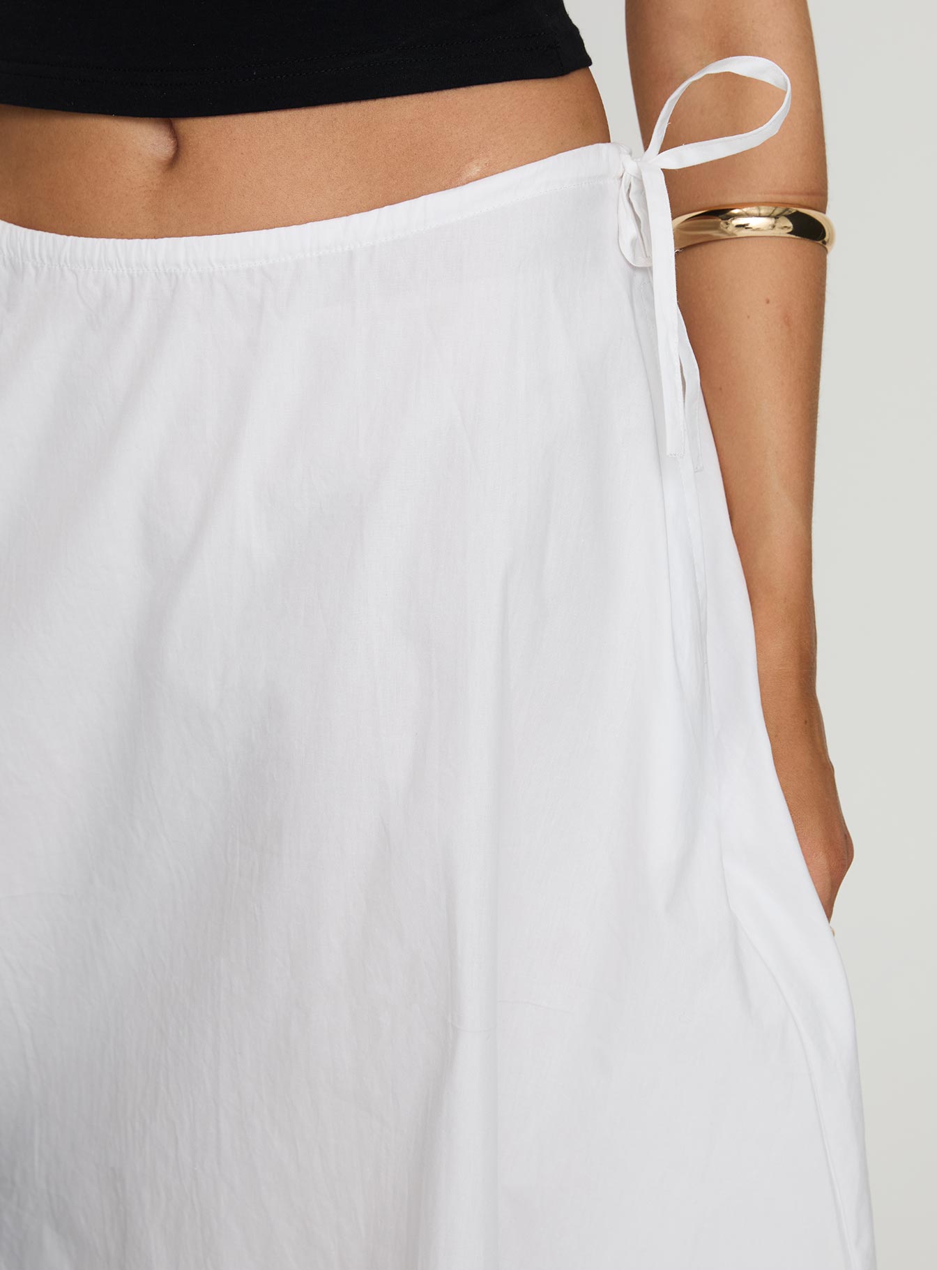 Taka Midi Skirt White Cheap Sale Inexpensive